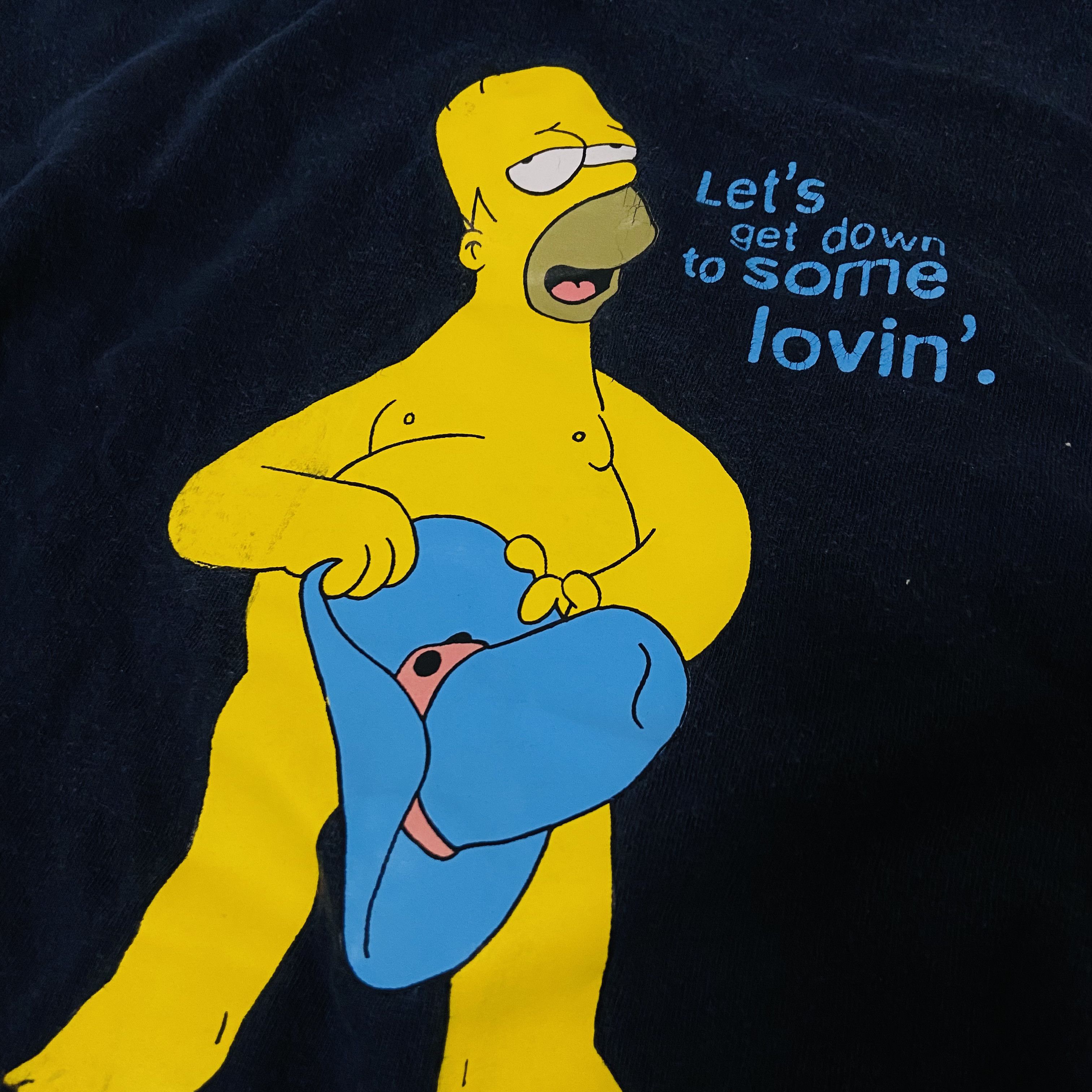 The Simpsons 2003 SEXY HOMER THE SIMPSONS RARE VINTAGE TEE - № 547 Size US XL / EU 56 / 4 - 4 Thumbnail