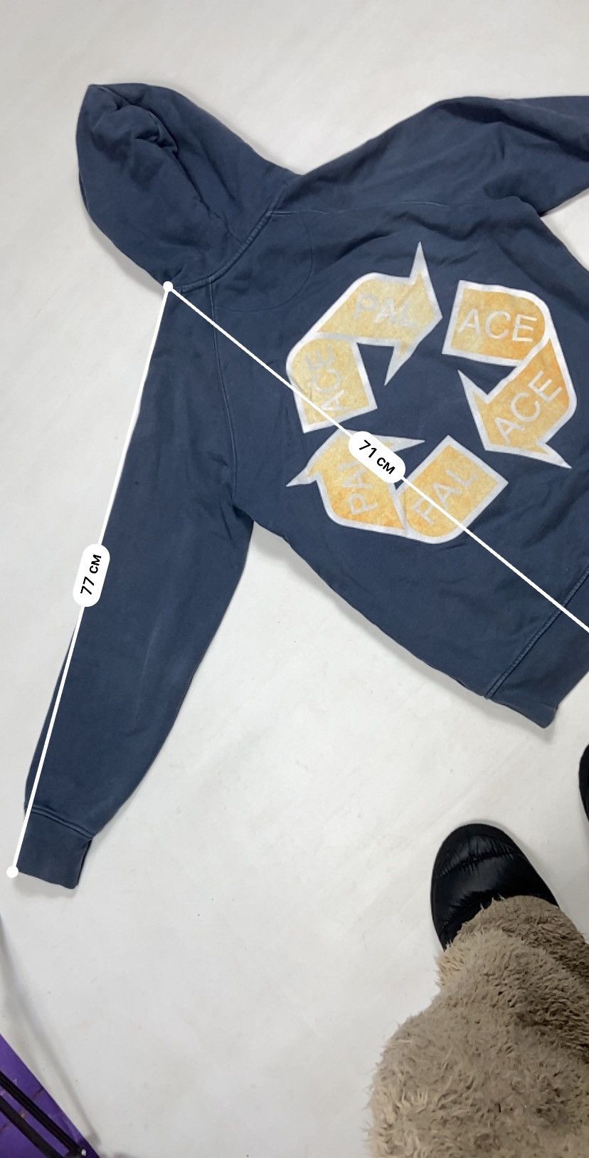 Palace RECYCLE ♻️ PALACE FADED HOODIE Size US M / EU 48-50 / 2 - 8 Thumbnail