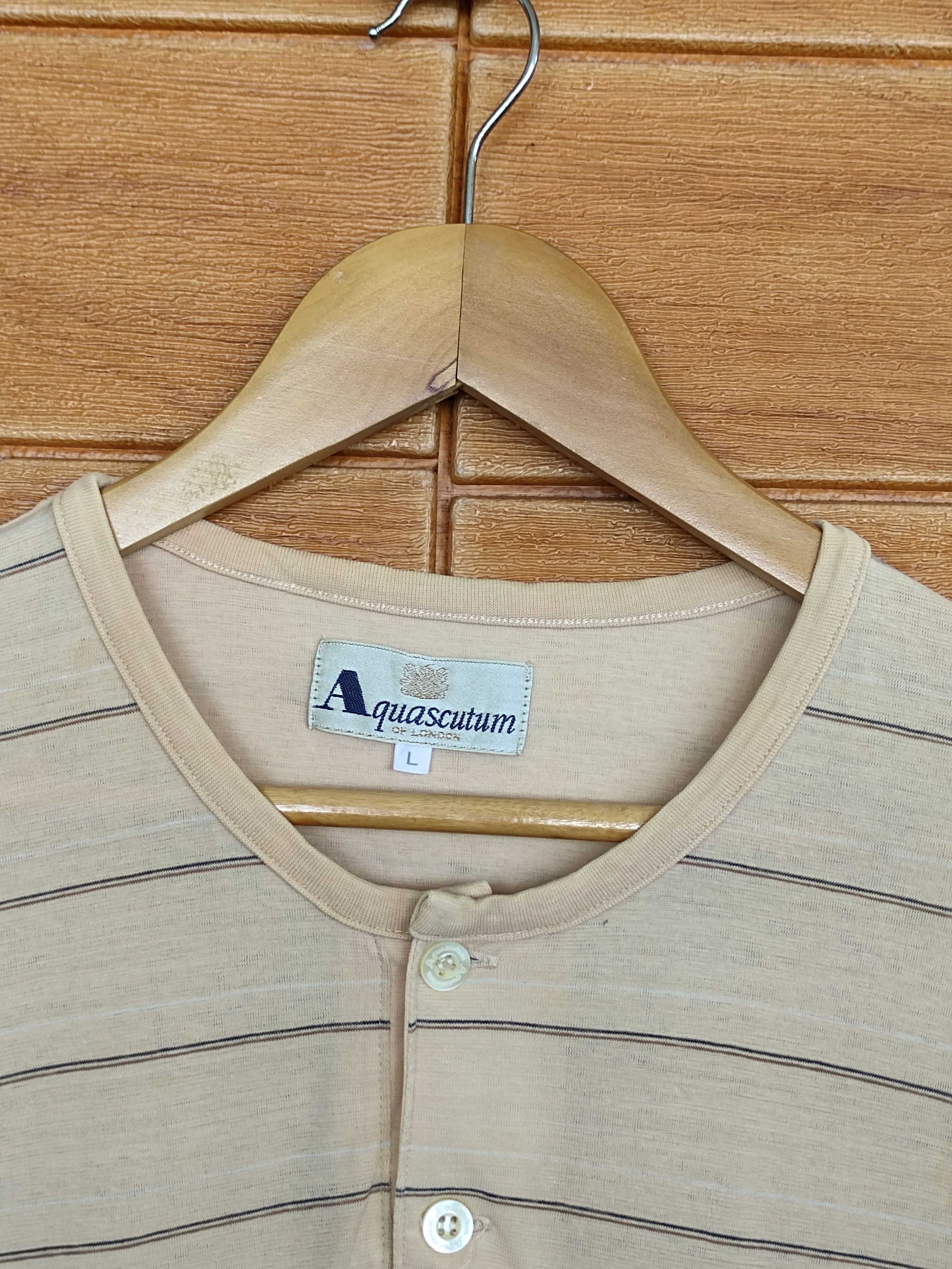 Aquascutum Aquascutum Striped Longsleeve T-Shirt Size US L / EU 52-54 / 3 - 3 Thumbnail