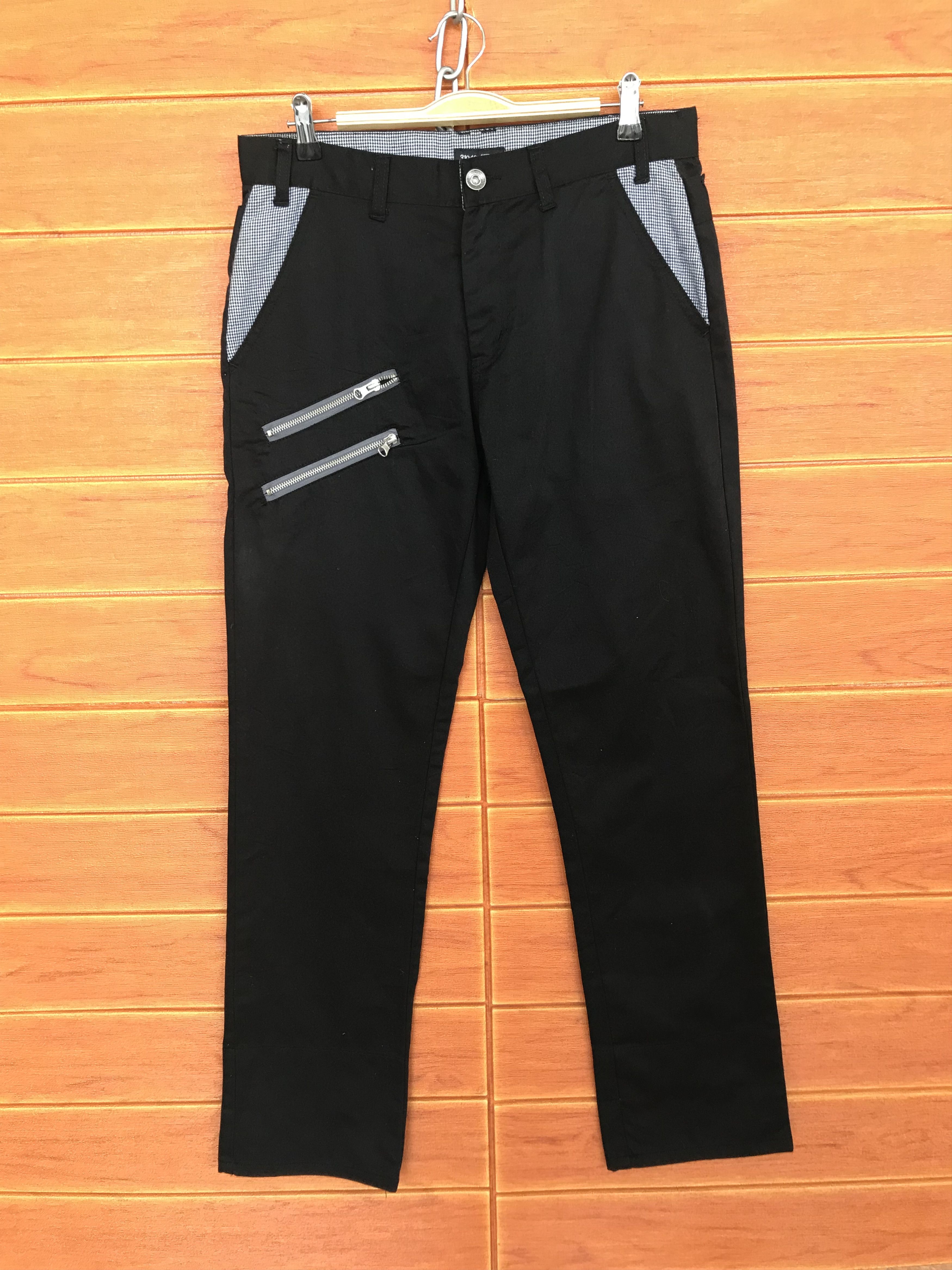 Comme des Garcons × Undercover Japanese Brand Multi Zipper Double Waist Khakis Pants Size US 33 - 2 Thumbnail