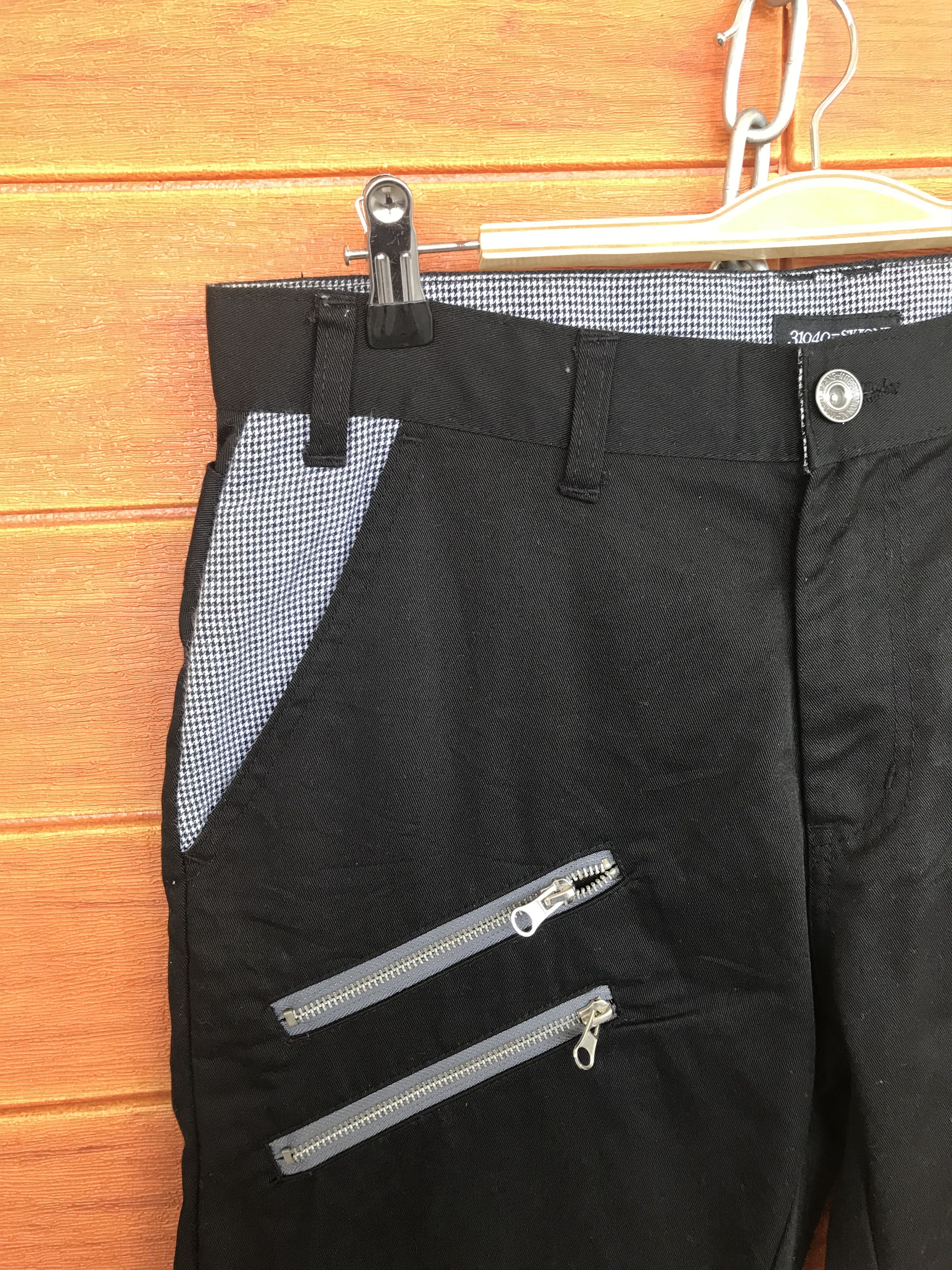 Comme des Garcons × Undercover Japanese Brand Multi Zipper Double Waist Khakis Pants Size US 33 - 6 Thumbnail