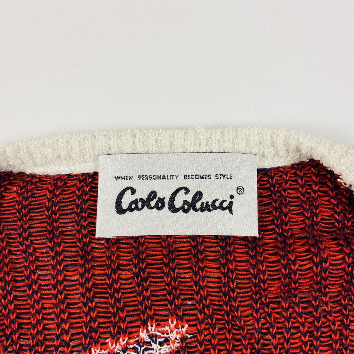 Carlo Colucci 1980s CARLO COLUCCI ARCHIVE RARE KNITTED CARDIGAN - № 1124 Size US L / EU 52-54 / 3 - 12 Thumbnail