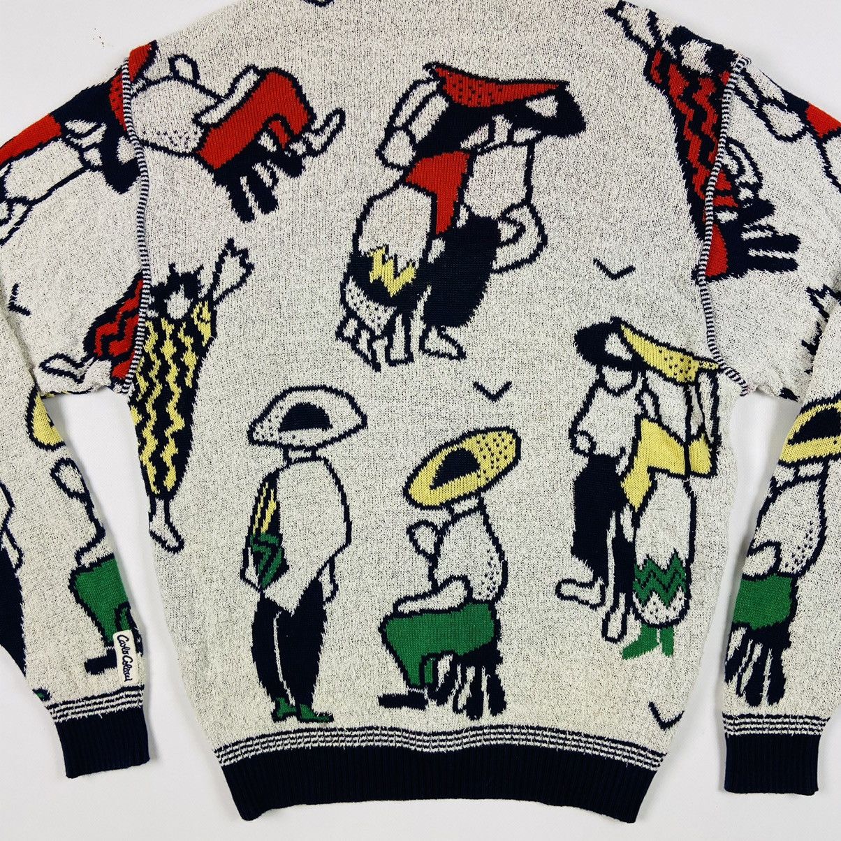 Carlo Colucci 1980s CARLO COLUCCI ARCHIVE RARE KNITTED CARDIGAN - № 1124 Size US L / EU 52-54 / 3 - 7 Thumbnail