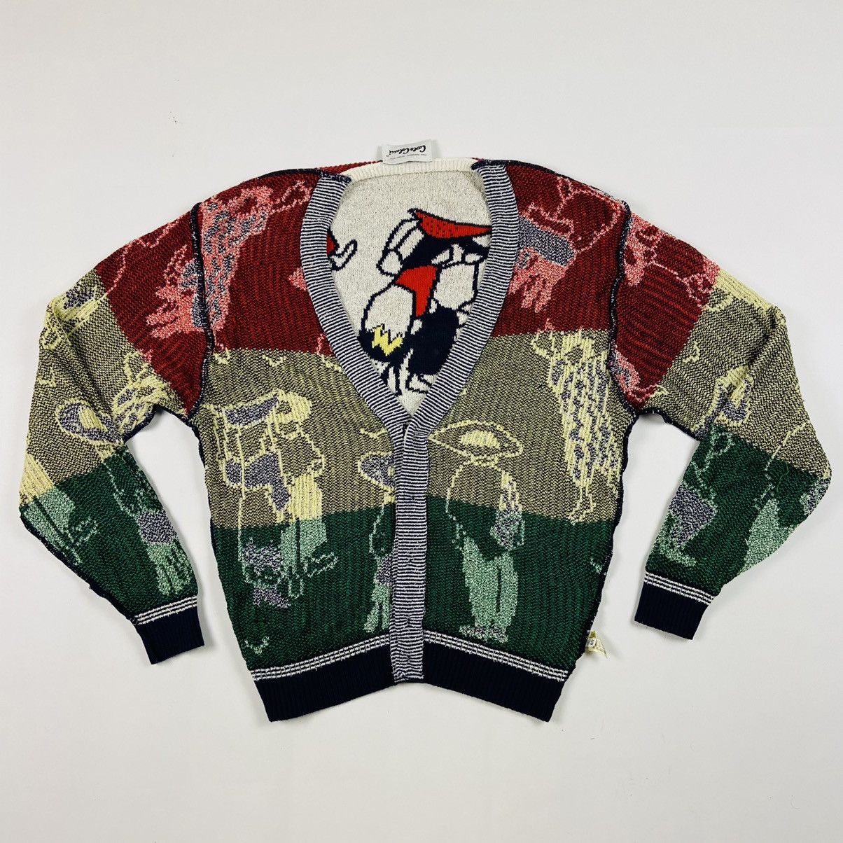 Carlo Colucci 1980s CARLO COLUCCI ARCHIVE RARE KNITTED CARDIGAN - № 1124 Size US L / EU 52-54 / 3 - 9 Thumbnail