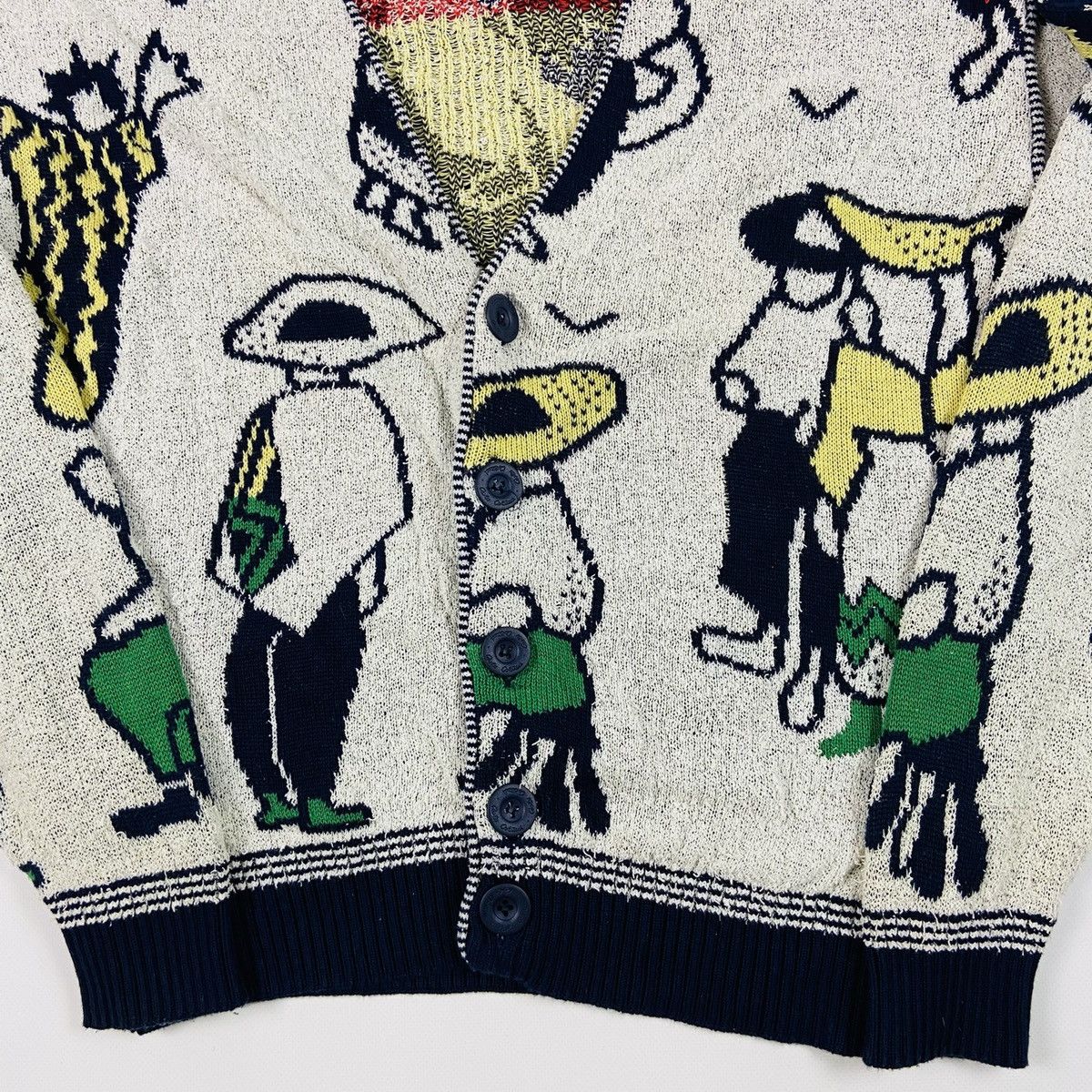 Carlo Colucci 1980s CARLO COLUCCI ARCHIVE RARE KNITTED CARDIGAN - № 1124 Size US L / EU 52-54 / 3 - 5 Thumbnail