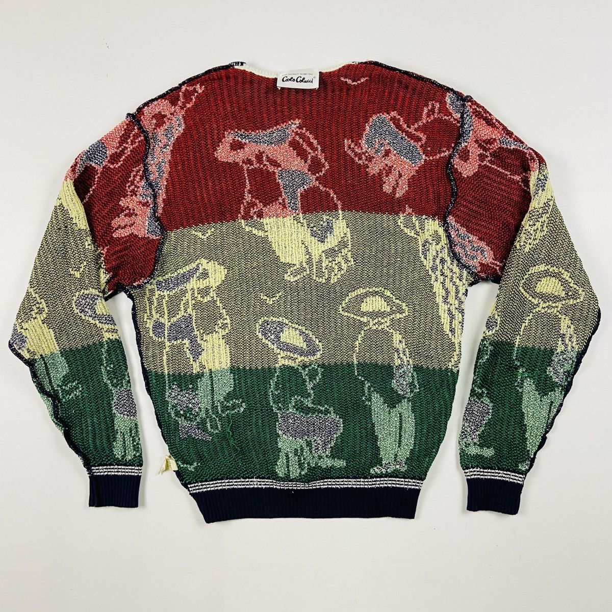 Carlo Colucci 1980s CARLO COLUCCI ARCHIVE RARE KNITTED CARDIGAN - № 1124 Size US L / EU 52-54 / 3 - 10 Thumbnail