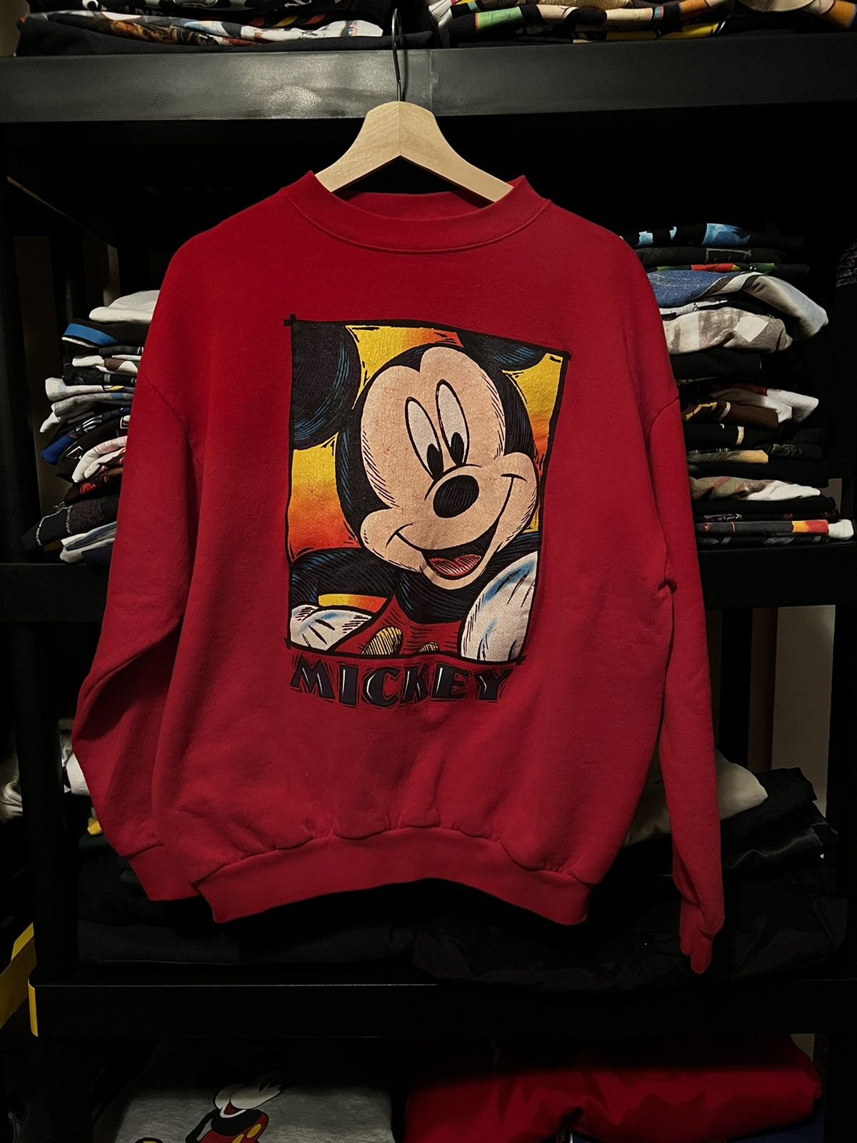 Mickey Mouse Faded Vintage Crewneck