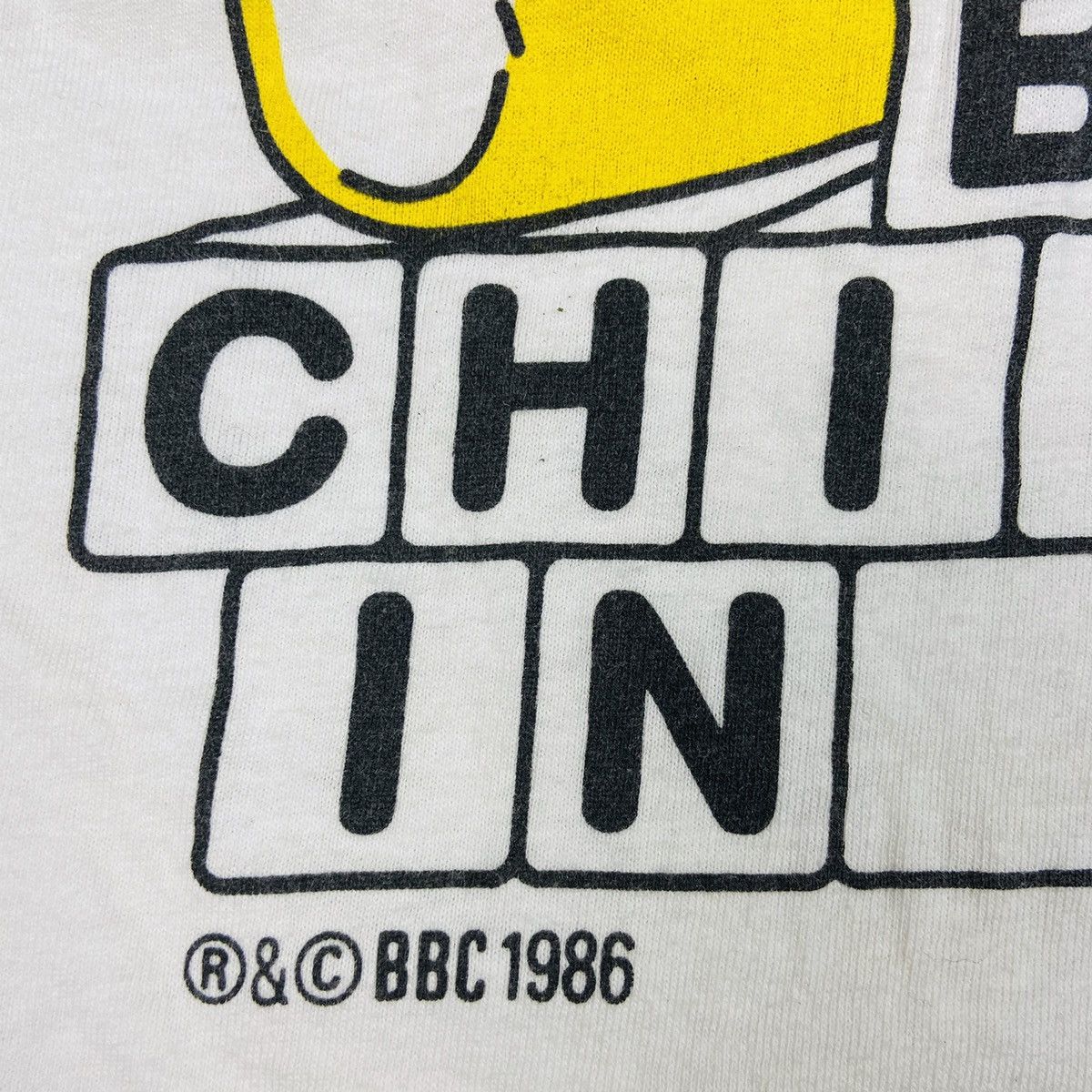 Vintage 1986 CHILDREN IN NEED RARE VINTAGE SINGLE STITCH TEE - № 452 Size US L / EU 52-54 / 3 - 4 Thumbnail