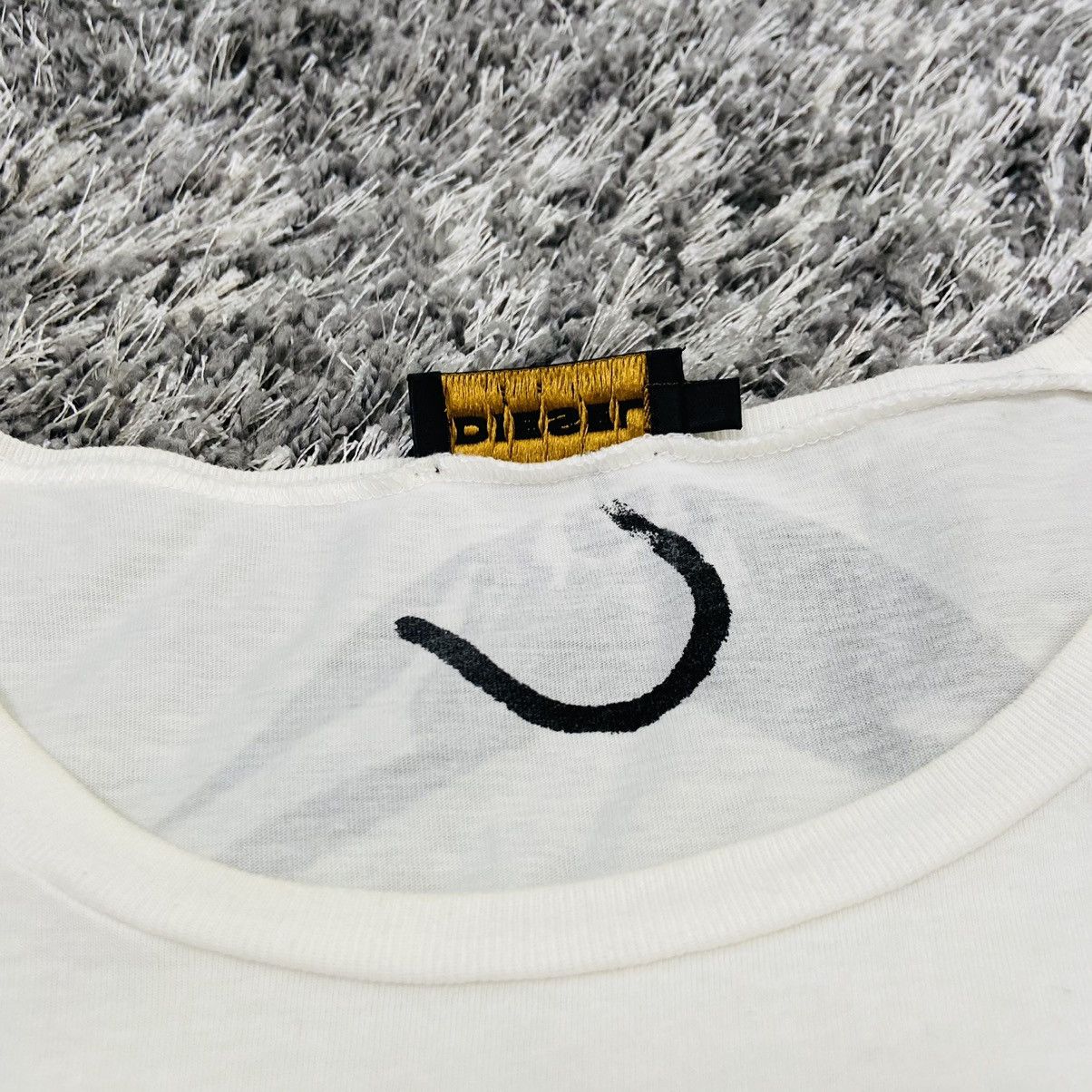 Diesel DIESEL RECONSTRUCTED ARCHIVE “BLACK GOLD” HANGER TEE - № 249 Size US L / EU 52-54 / 3 - 11 Thumbnail