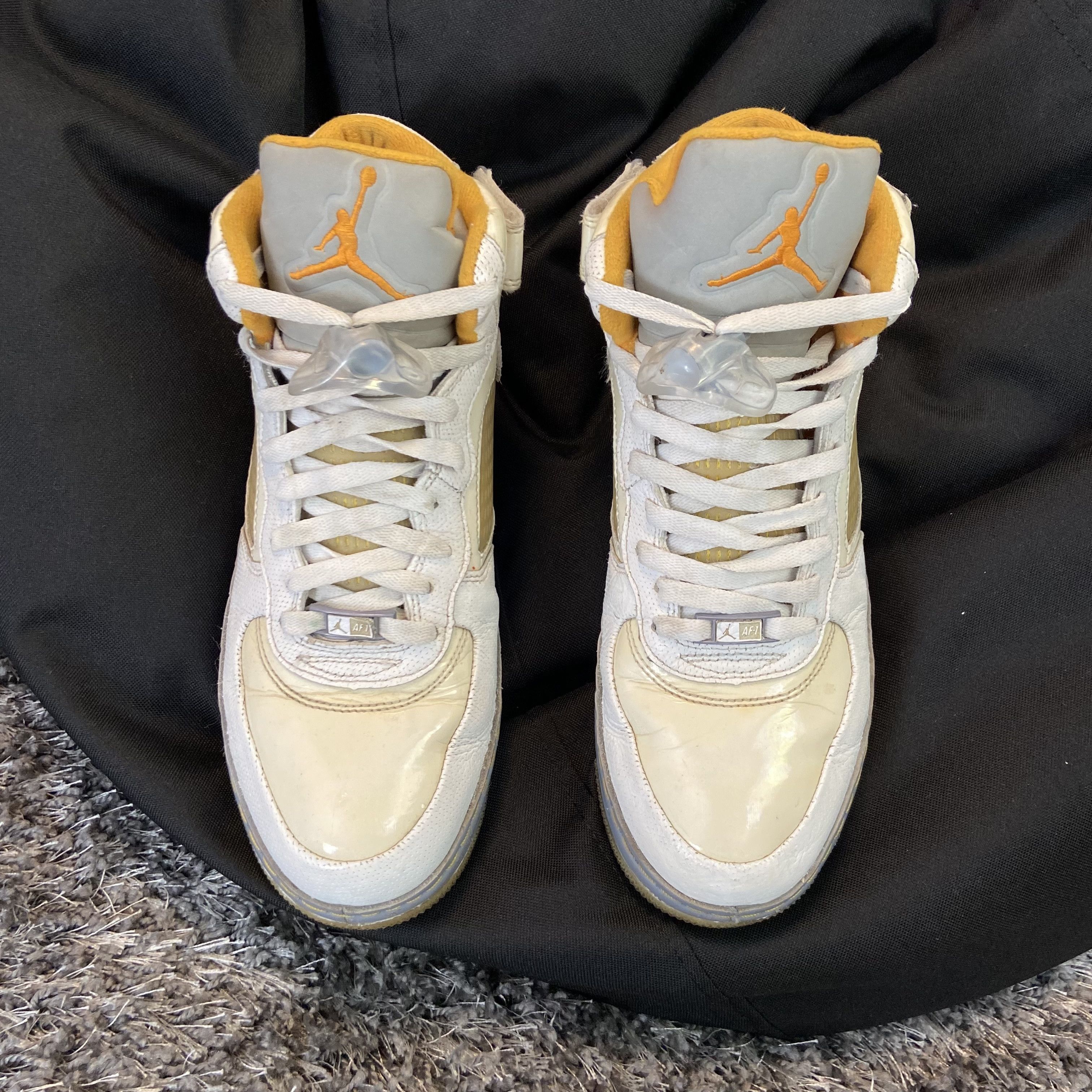 Jordan Brand VERY RARE 2008 Nike Air Jordan Fusion AJF 5 ORANGE PEEL Size US 9.5 / EU 42-43 - 2 Thumbnail