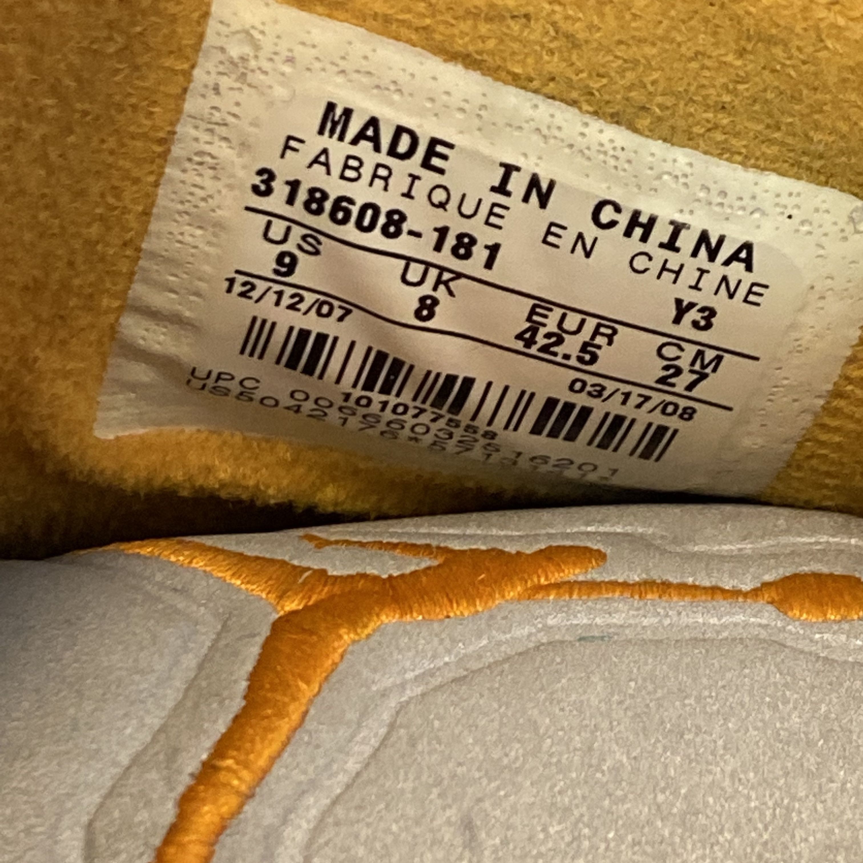 Jordan Brand VERY RARE 2008 Nike Air Jordan Fusion AJF 5 ORANGE PEEL Size US 9.5 / EU 42-43 - 9 Thumbnail