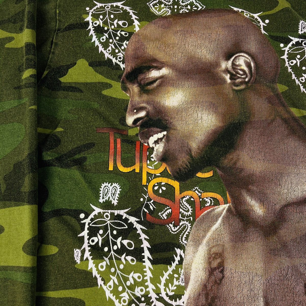 Rap Tees 2PAC AMARU SHAKUR FOREVER LEGEND LONGSLEEVE 1990s - № 1019 Size US L / EU 52-54 / 3 - 6 Thumbnail
