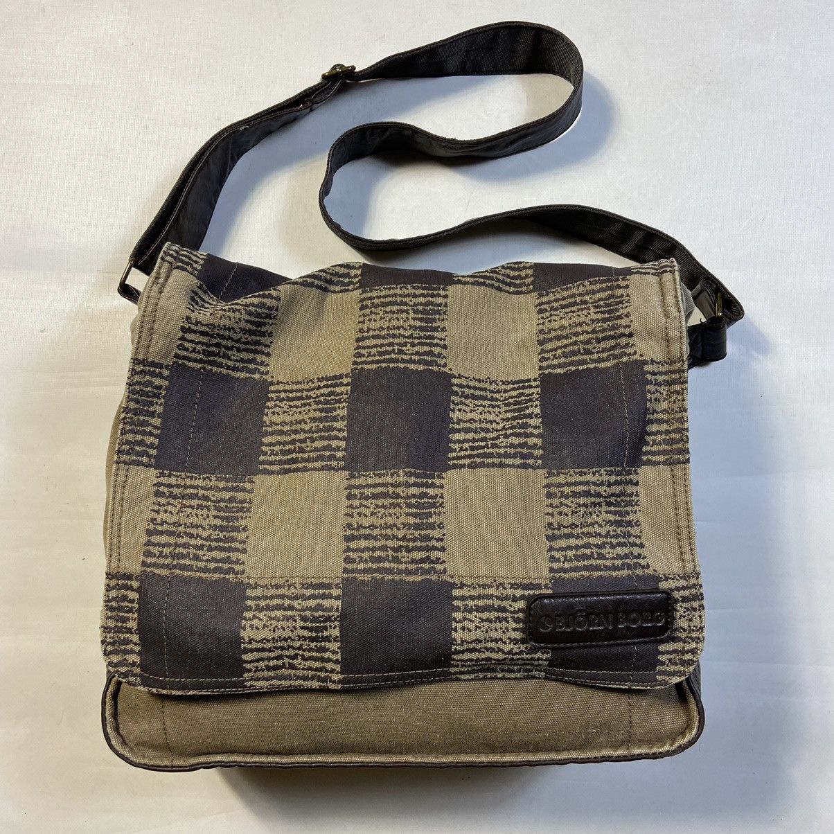 Bjorn Borg ARCHIVE VERY RARE MULTIPOCKET MONOGRAM BJORN BORG BAG 1990s Size ONE SIZE - 2 Thumbnail
