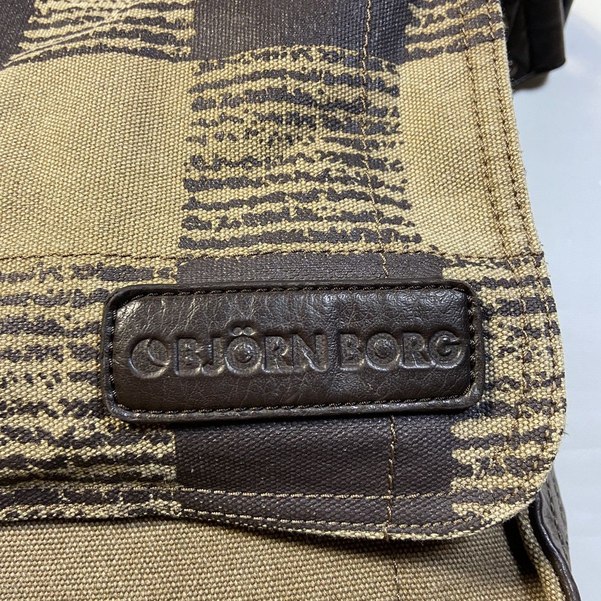 Bjorn Borg ARCHIVE VERY RARE MULTIPOCKET MONOGRAM BJORN BORG BAG 1990s Size ONE SIZE - 3 Thumbnail