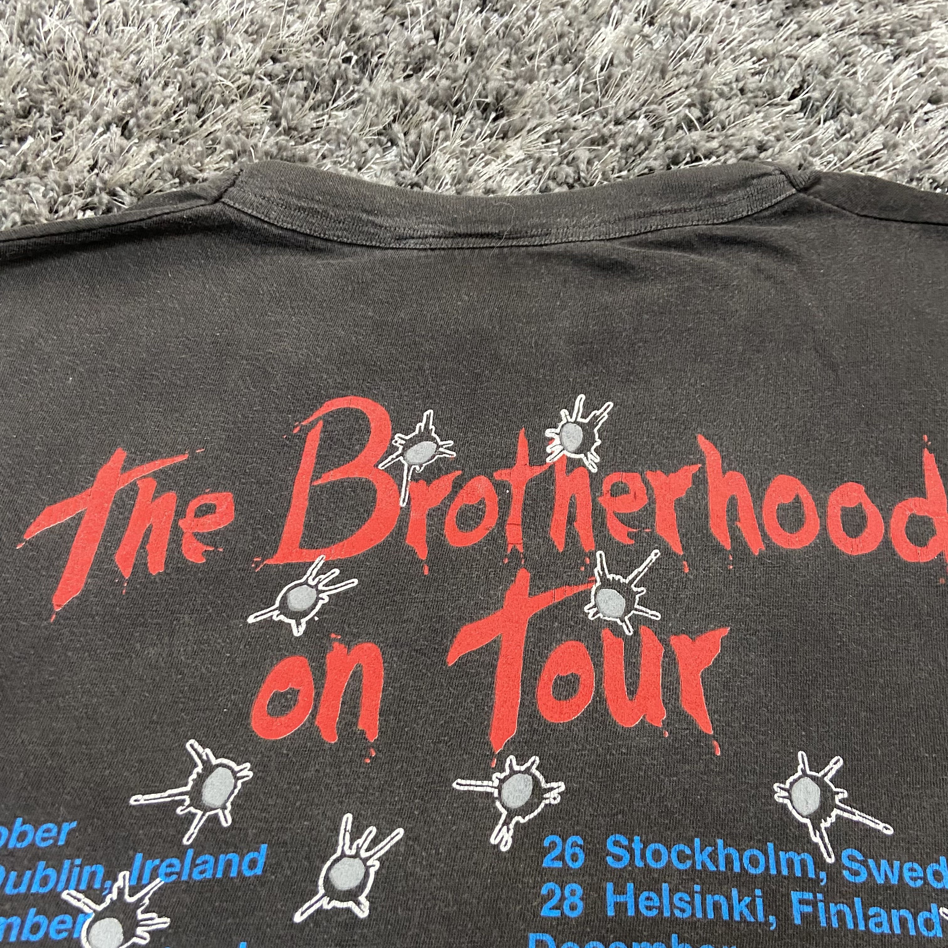 Band Tees 1988 BROTHERHOOD TOUR BON JOVI NEW JERSEY FADED TEE - № 248 Size US S / EU 44-46 / 1 - 8 Thumbnail
