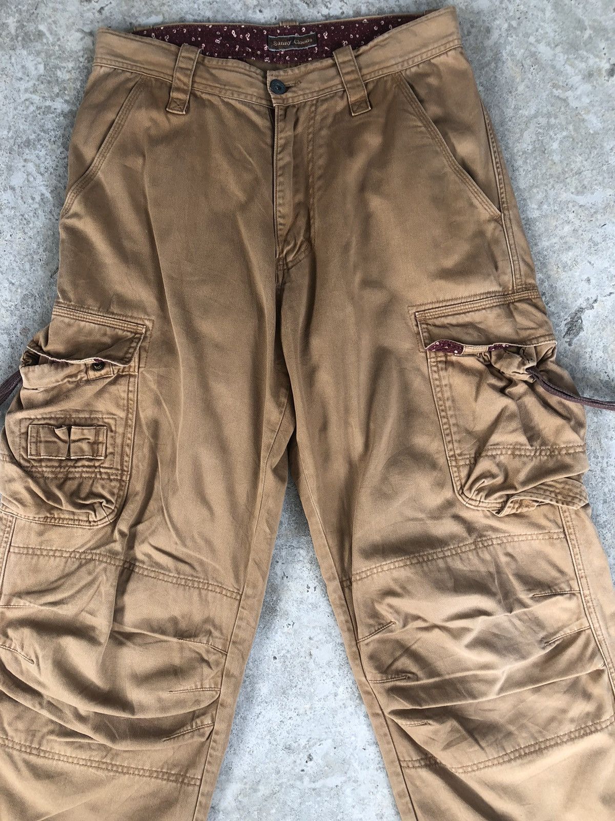 Japanese Brand sunny clouds parachute cargo pants multipocket bondage Size US 29 - 3 Thumbnail