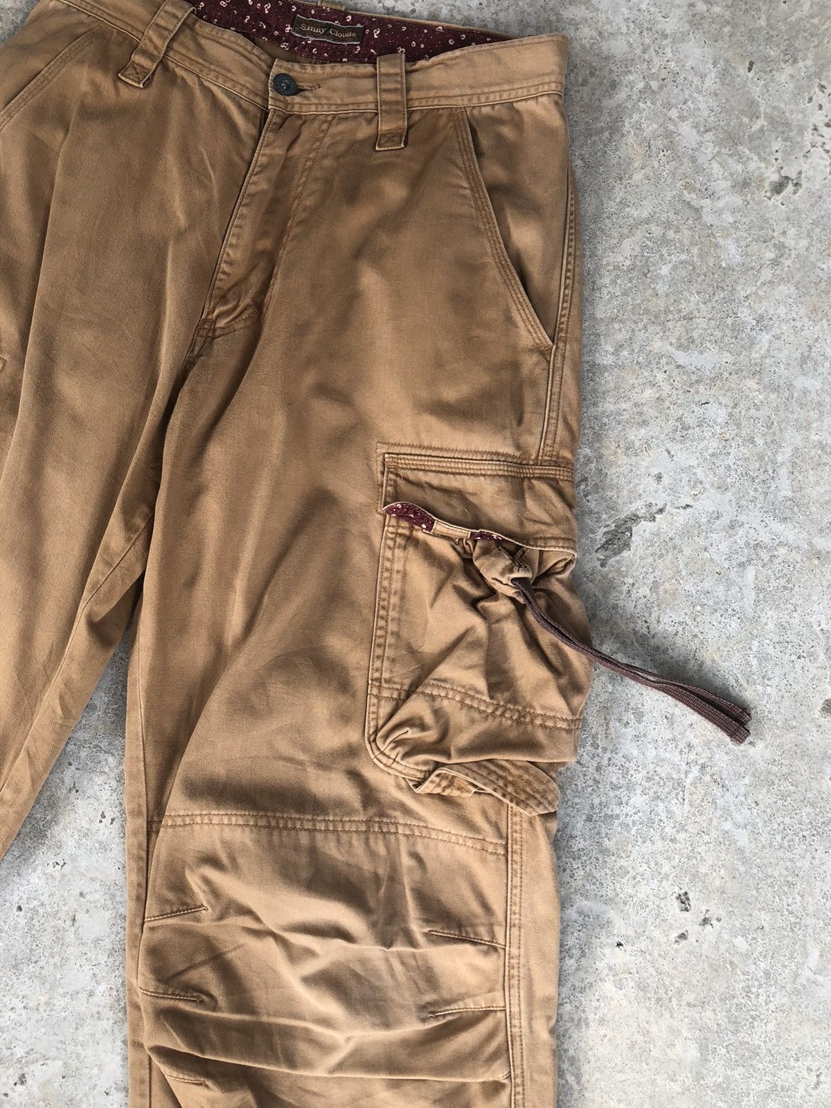 Japanese Brand sunny clouds parachute cargo pants multipocket bondage Size US 29 - 5 Thumbnail