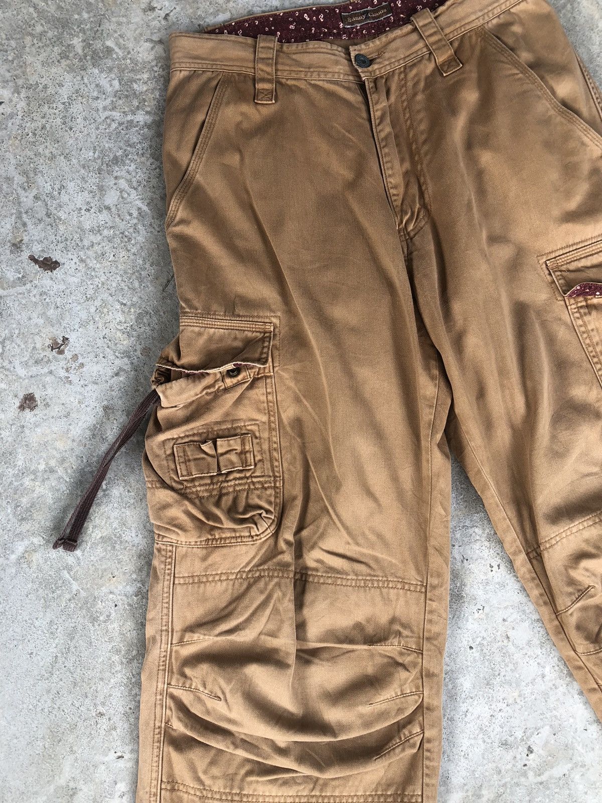 Japanese Brand sunny clouds parachute cargo pants multipocket bondage Size US 29 - 4 Thumbnail