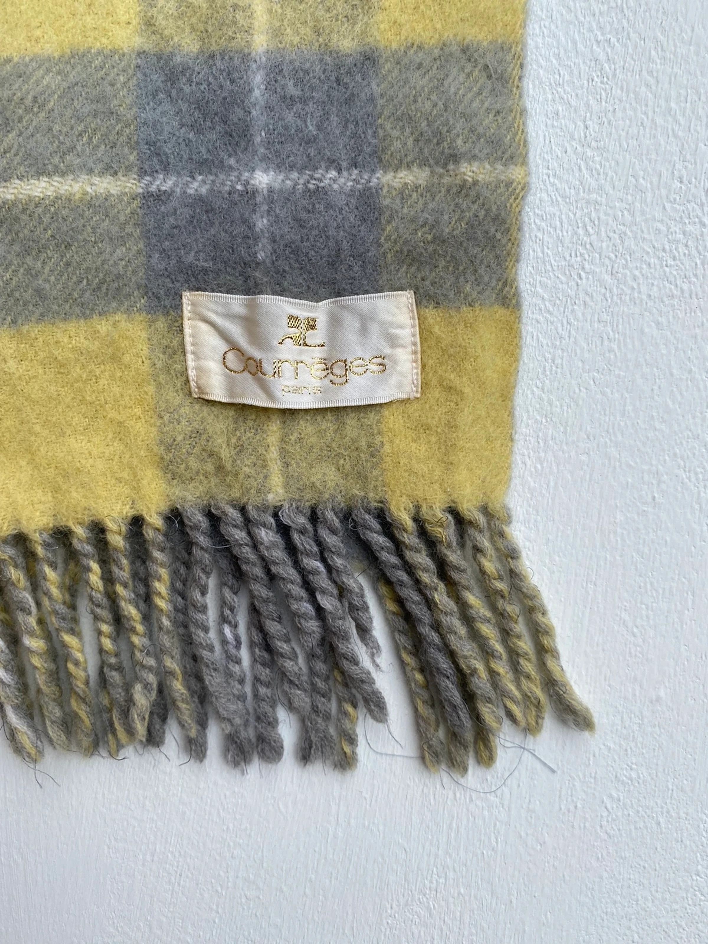 Courreges × Vintage 💥 Courreges Paris Muffler Vintage Scarf Size ONE SIZE - 4 Thumbnail