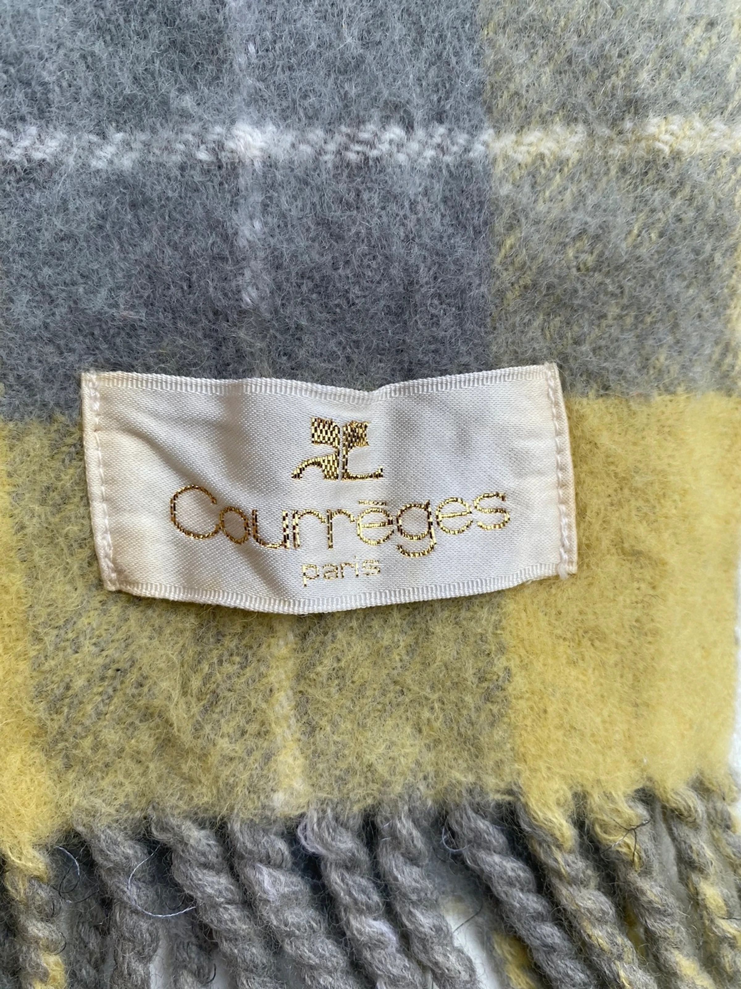 Courreges × Vintage 💥 Courreges Paris Muffler Vintage Scarf Size ONE SIZE - 3 Thumbnail