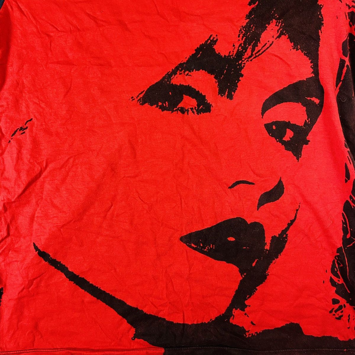 Vintage 2000s AVANTGARDE OVERPRINTED RARE VINTAGE PUNK TEE - № 558 Size US L / EU 52-54 / 3 - 4 Thumbnail