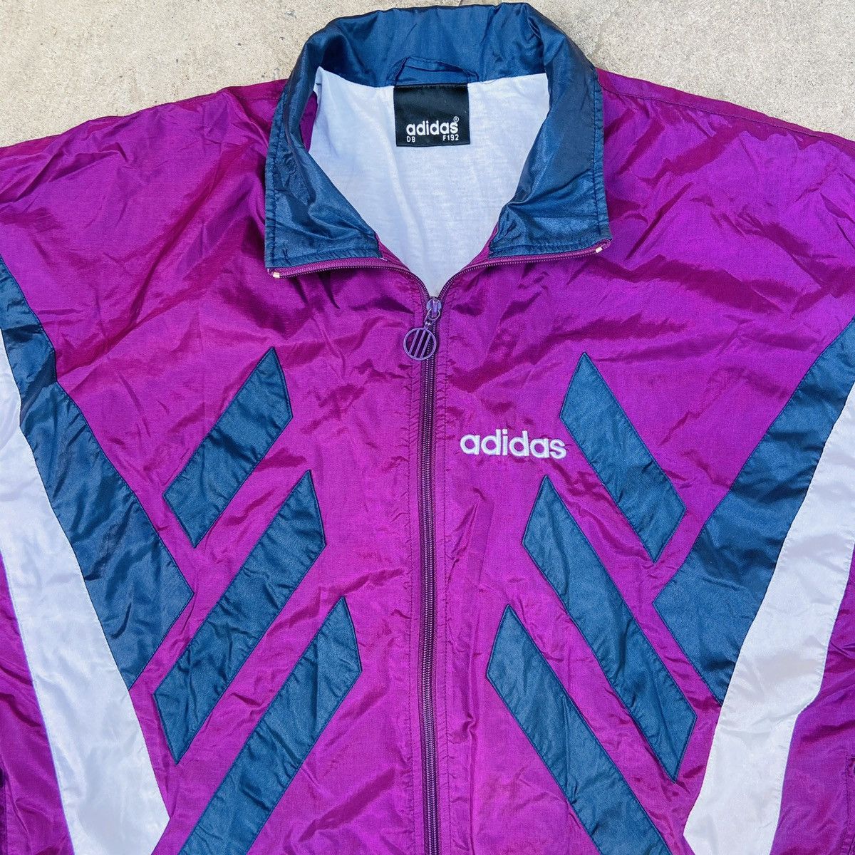 Adidas PURPLE HAZE 1980s ICONIC VINTAGE ADIDAS ACID TRACK SUIT Size US L / EU 52-54 / 3 - 3 Thumbnail