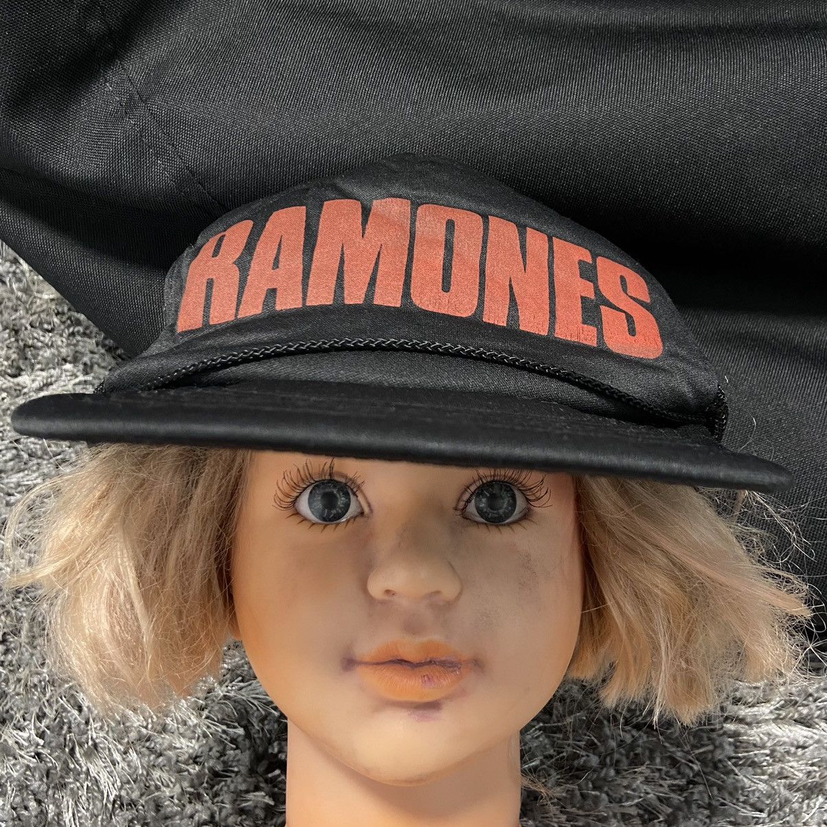 Vintage 1980s RAMONES RARE VINTAGE ARCHIVE TRUCKER CAP - № 4155 Size ONE SIZE - 1 Thumbnail