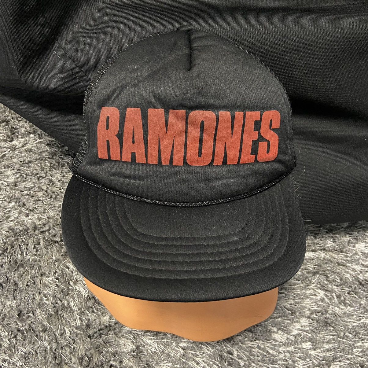 Vintage 1980s RAMONES RARE VINTAGE ARCHIVE TRUCKER CAP - № 4155 Size ONE SIZE - 2 Thumbnail