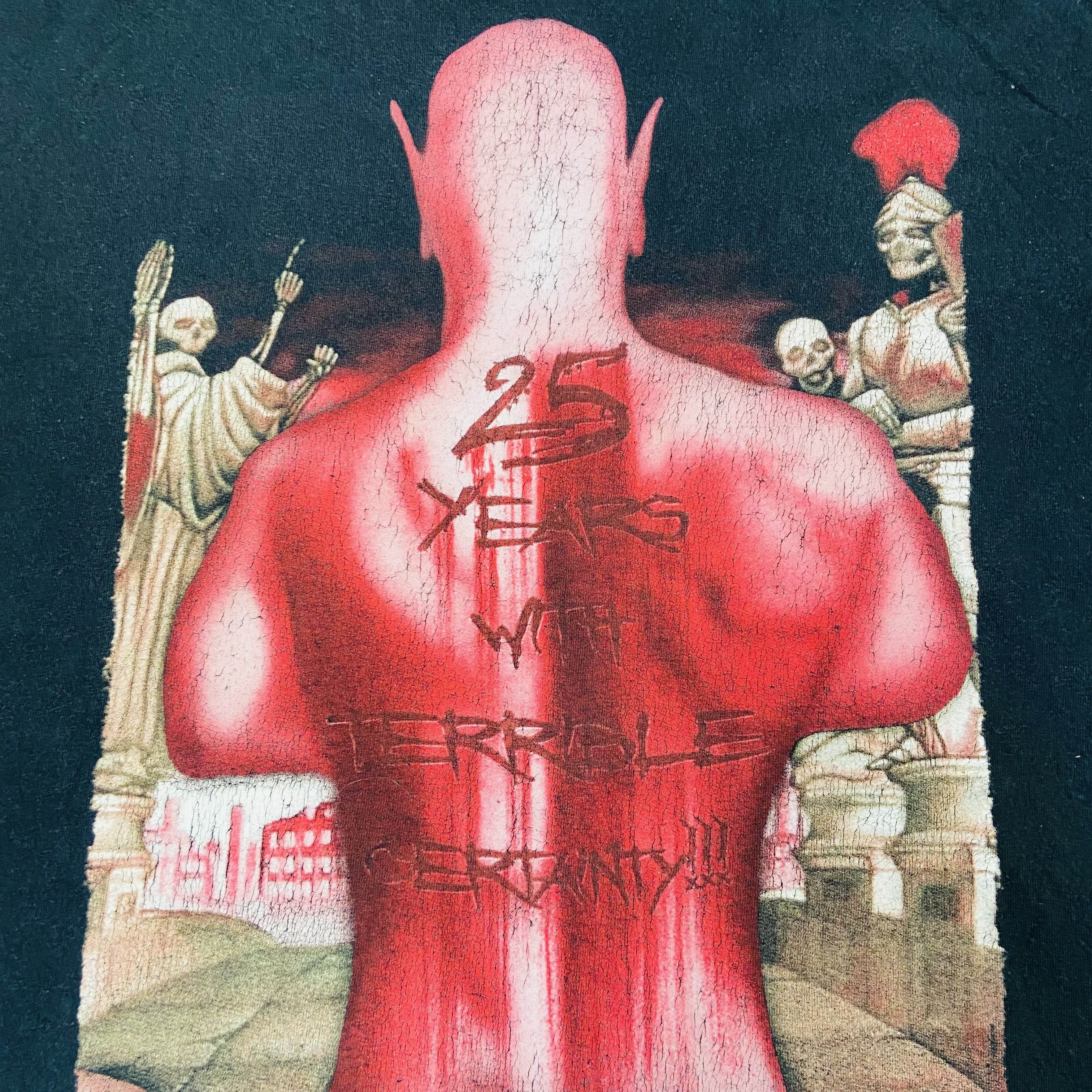 Band Tees 1990s KREATOR TERRIBLE CERTAINTY VERY RARE FADED TEE - № 251 Size US L / EU 52-54 / 3 - 4 Thumbnail
