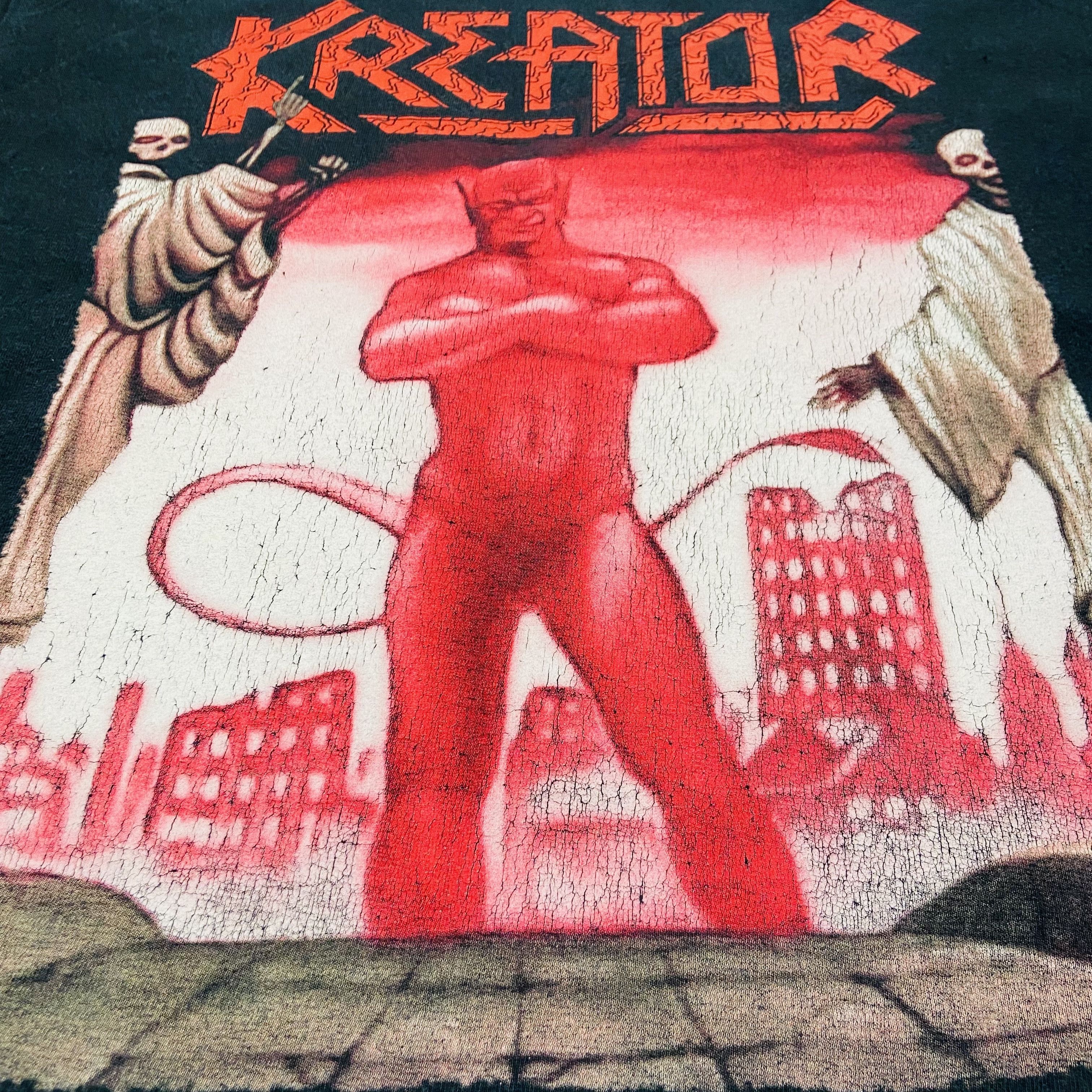 Band Tees 1990s KREATOR TERRIBLE CERTAINTY VERY RARE FADED TEE - № 251 Size US L / EU 52-54 / 3 - 7 Thumbnail