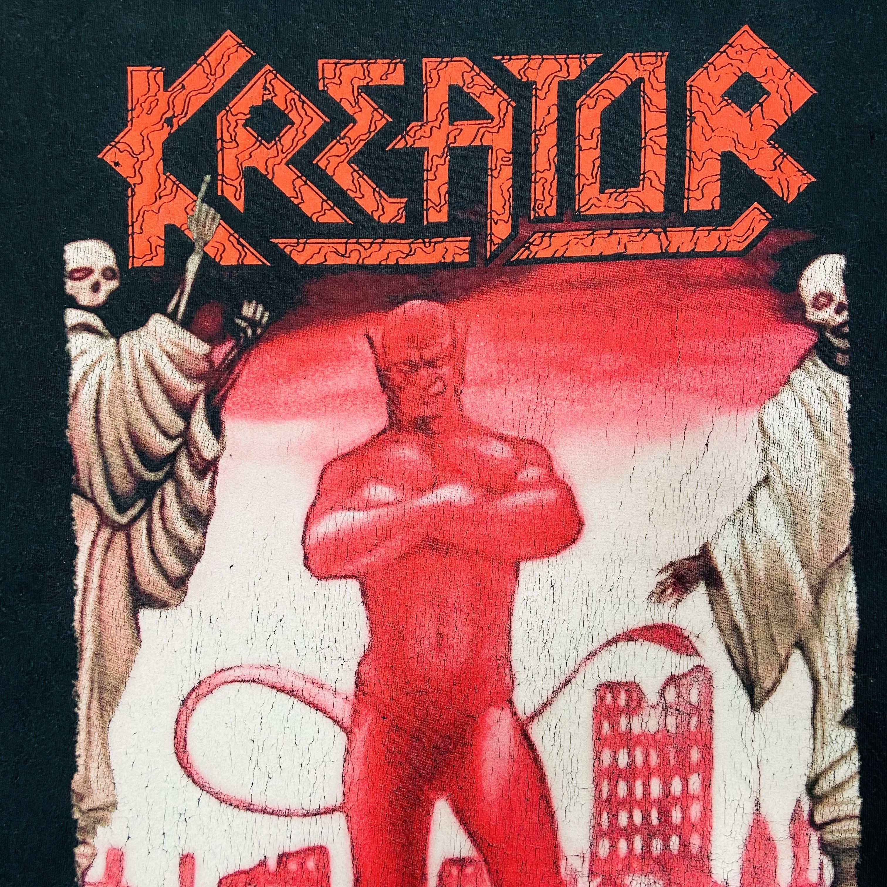 Band Tees 1990s KREATOR TERRIBLE CERTAINTY VERY RARE FADED TEE - № 251 Size US L / EU 52-54 / 3 - 5 Thumbnail