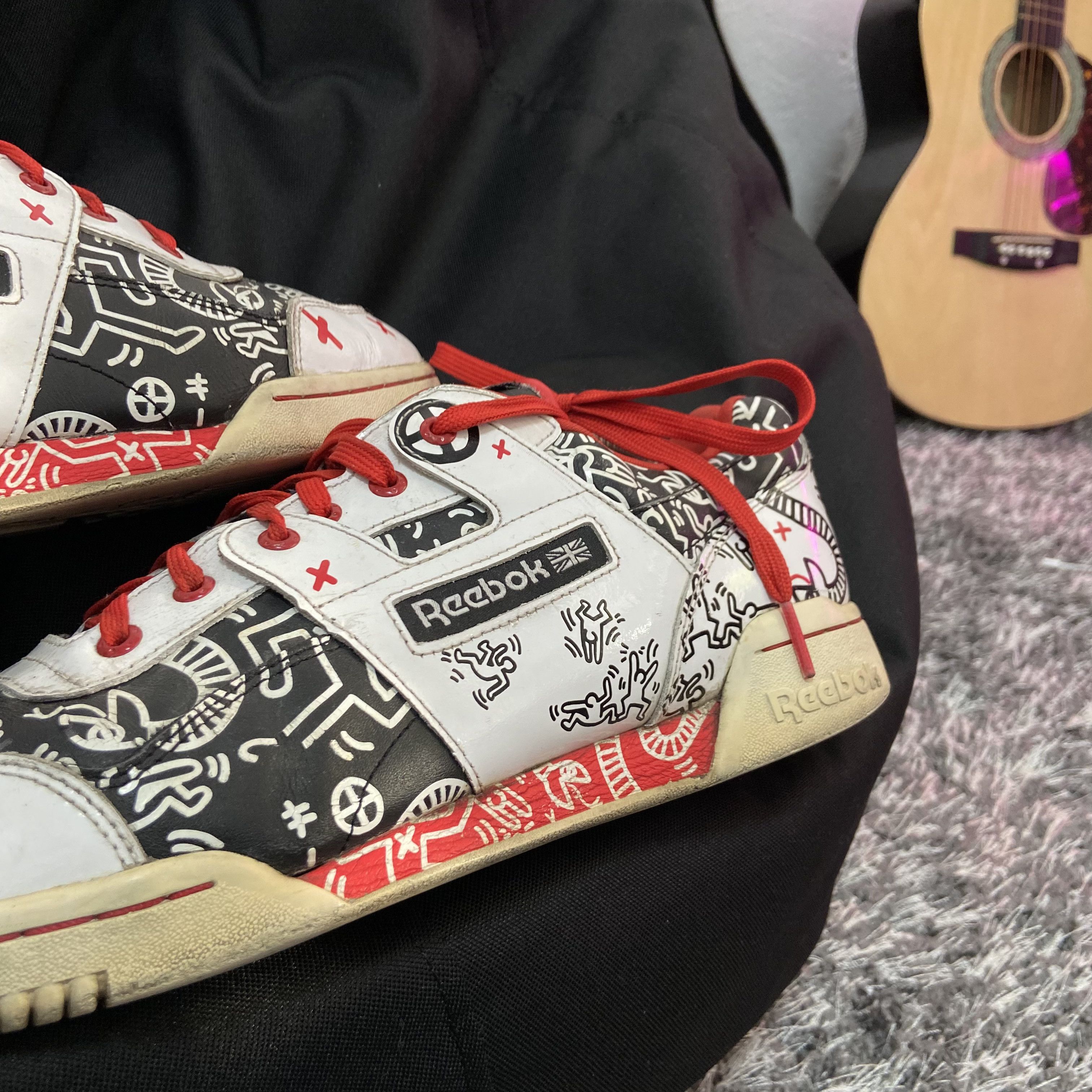 Reebok KEITH HARRING x REEBOK - EXTRA RARE COLLABORATION - № 5018 Size US 11 / EU 44 - 8 Thumbnail