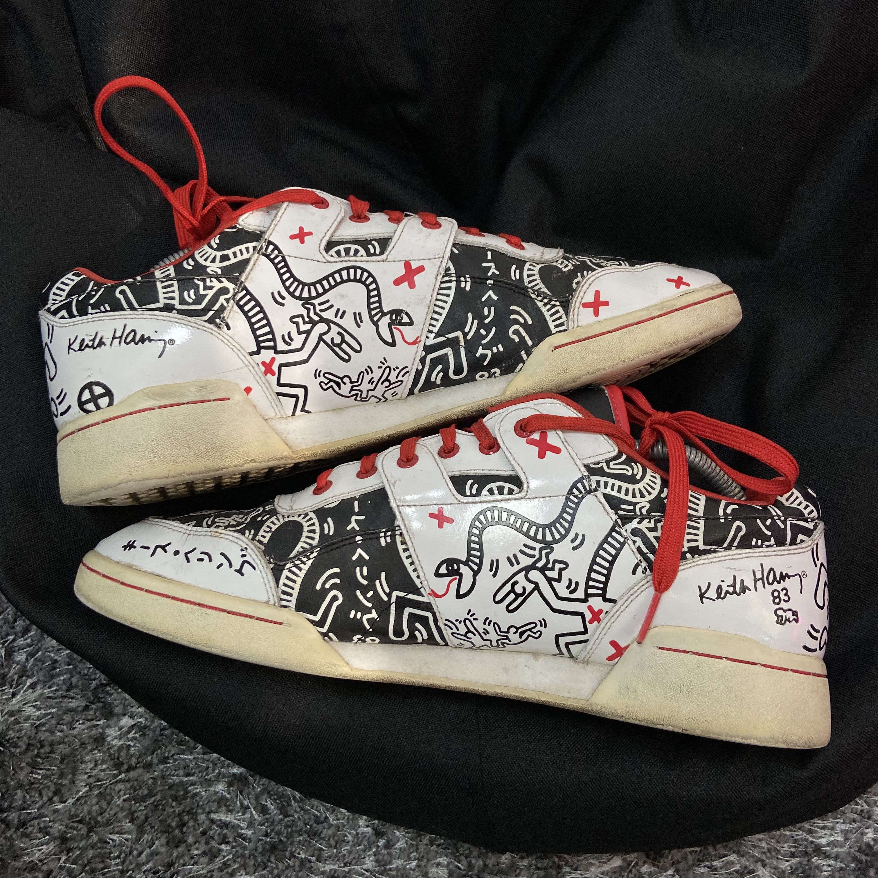Reebok KEITH HARRING x REEBOK - EXTRA RARE COLLABORATION - № 5018 Size US 11 / EU 44 - 2 Thumbnail