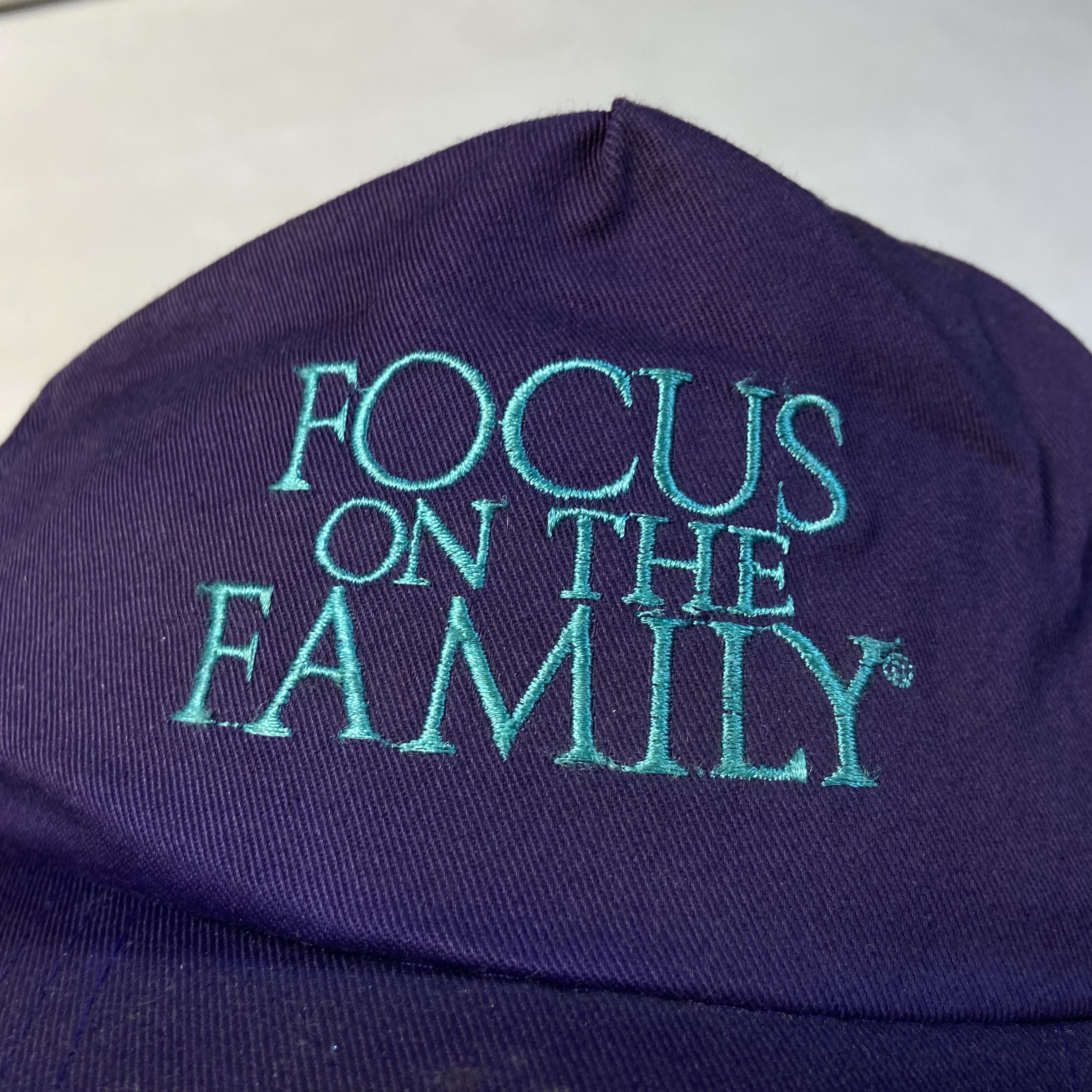1990s FOCUS ON THE FAMILY PURPLE HAZE CAP