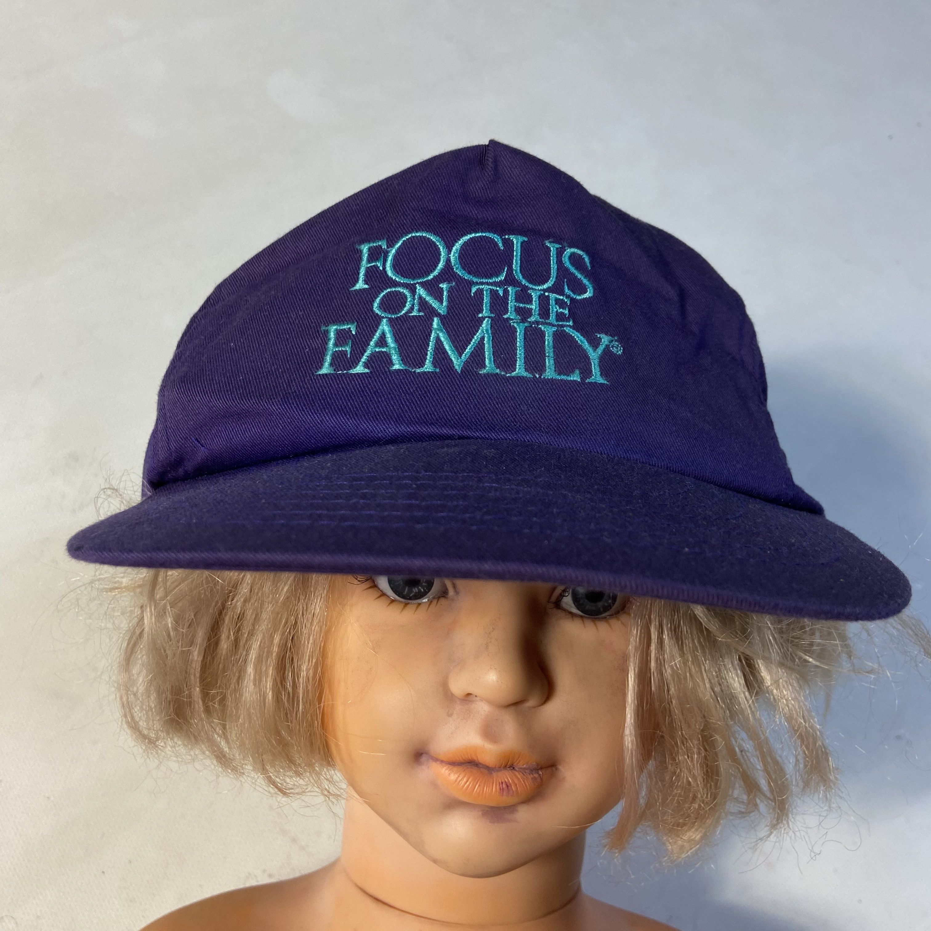 1990s FOCUS ON THE FAMILY PURPLE HAZE CAP
