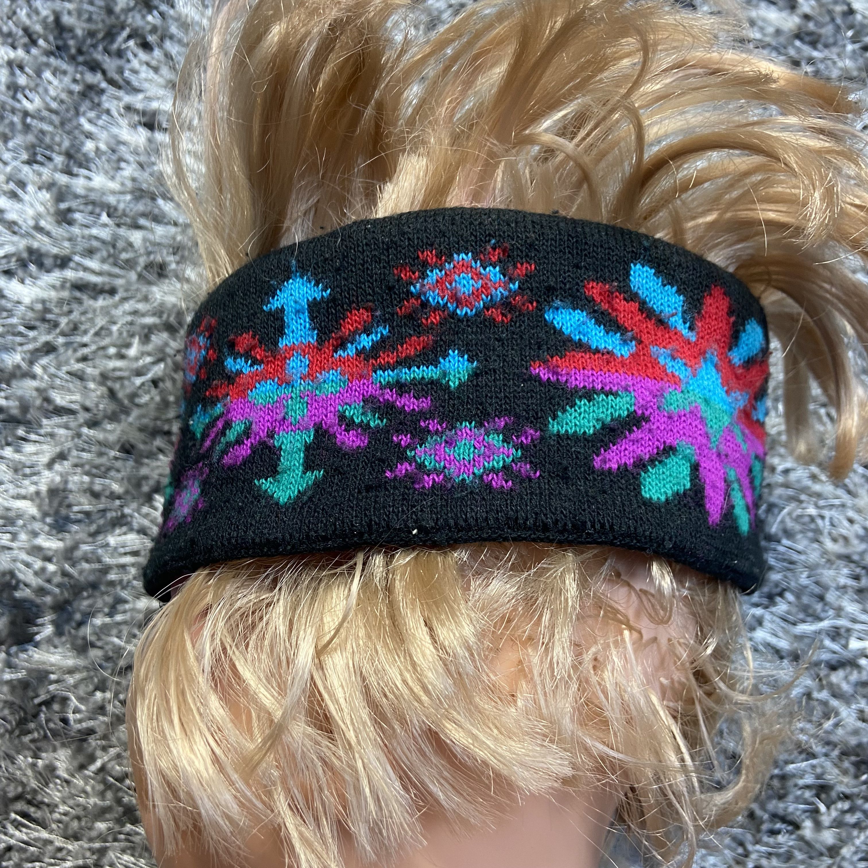 Vintage 1980s RARE ACID VINTAGE HEADBAND - № 4149 Size ONE SIZE - 2 Thumbnail