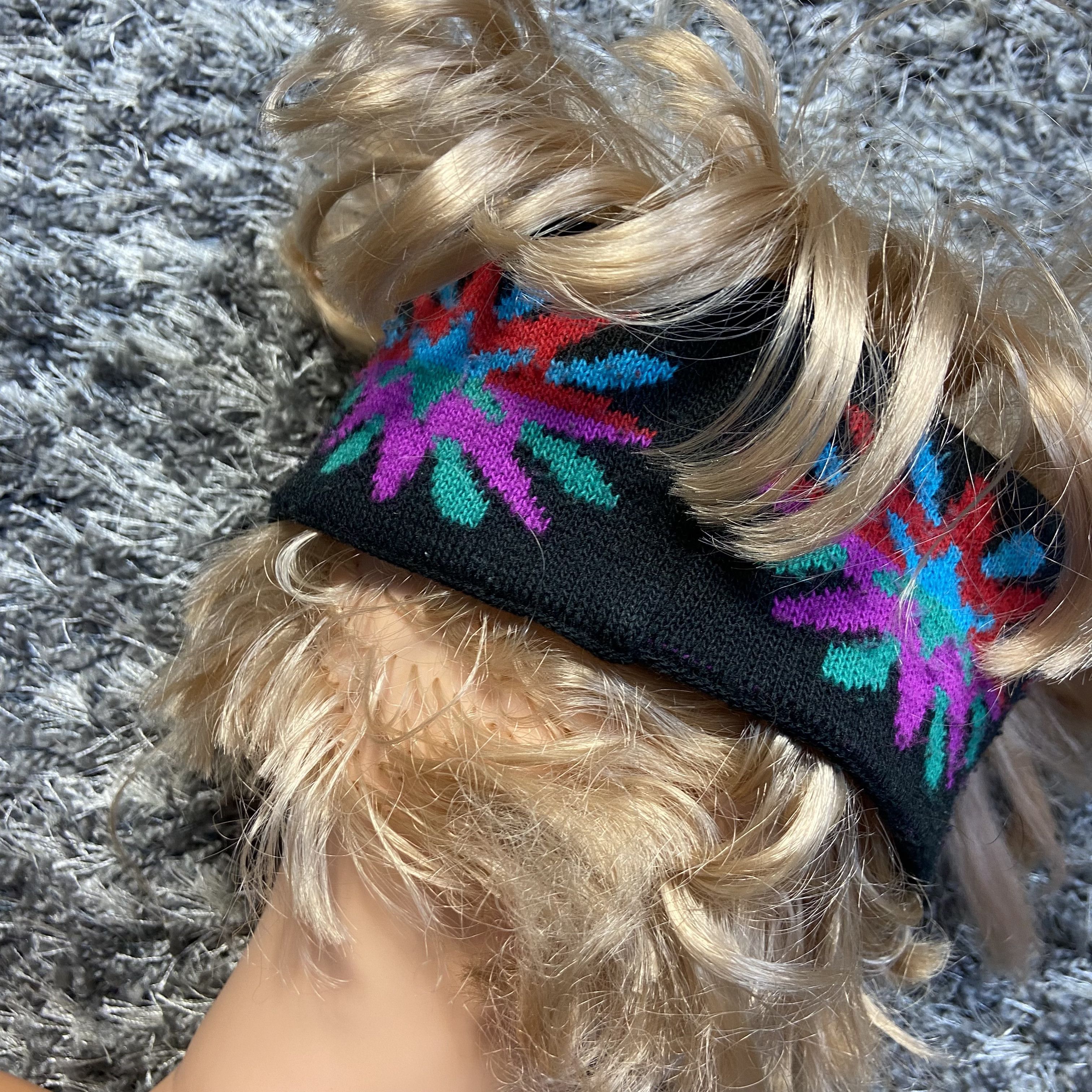 Vintage 1980s RARE ACID VINTAGE HEADBAND - № 4149 Size ONE SIZE - 4 Thumbnail
