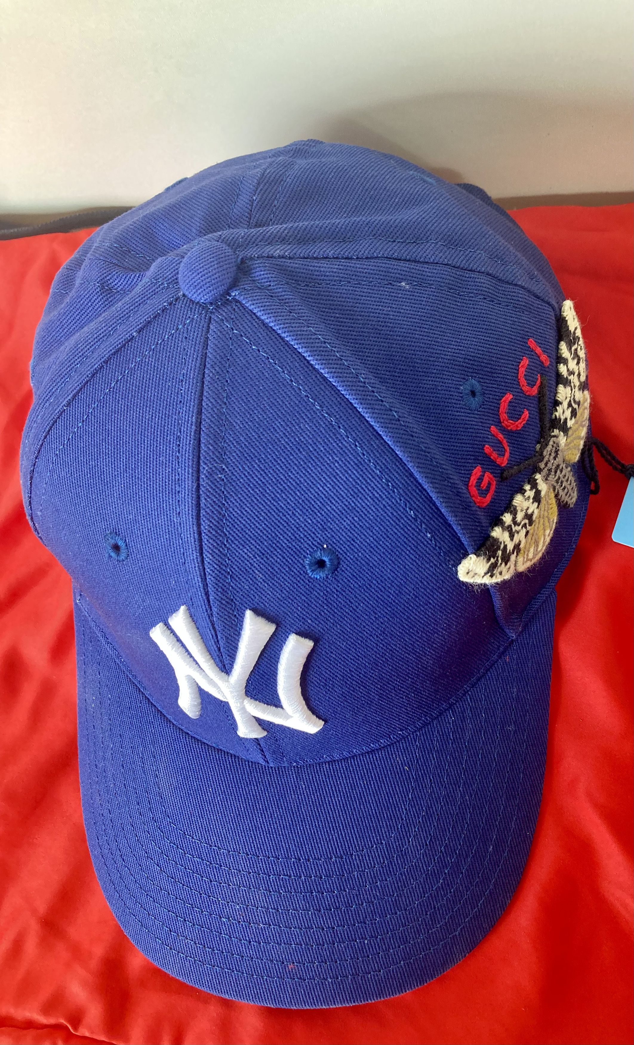 Gucci × MLB × New York Yankees Gucci x New York Yankees cap Size ONE SIZE - 4 Thumbnail