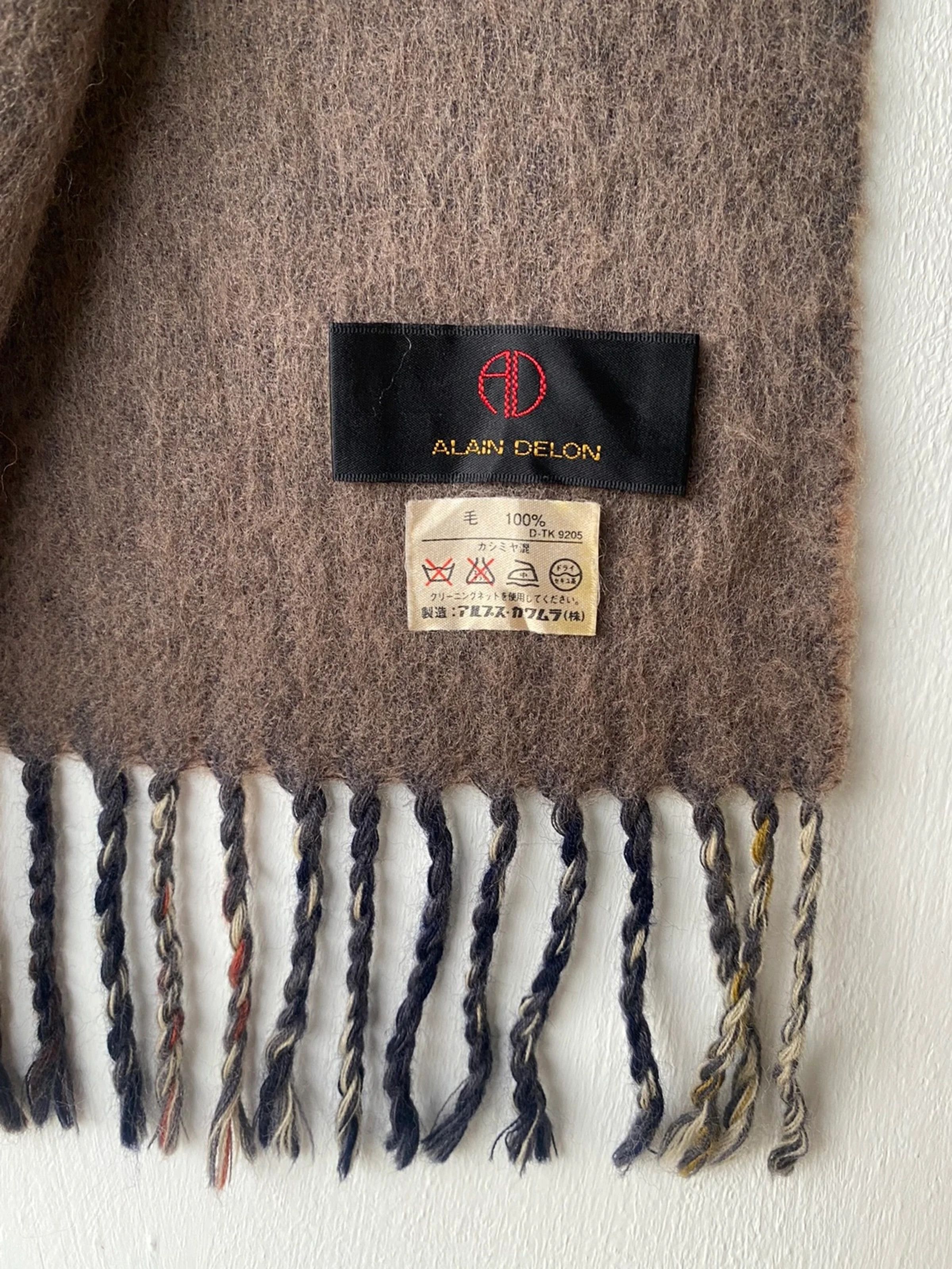 Designer × Vintage 💥 Alain Delon Vintage Muffler Scarf Size ONE SIZE - 3 Thumbnail