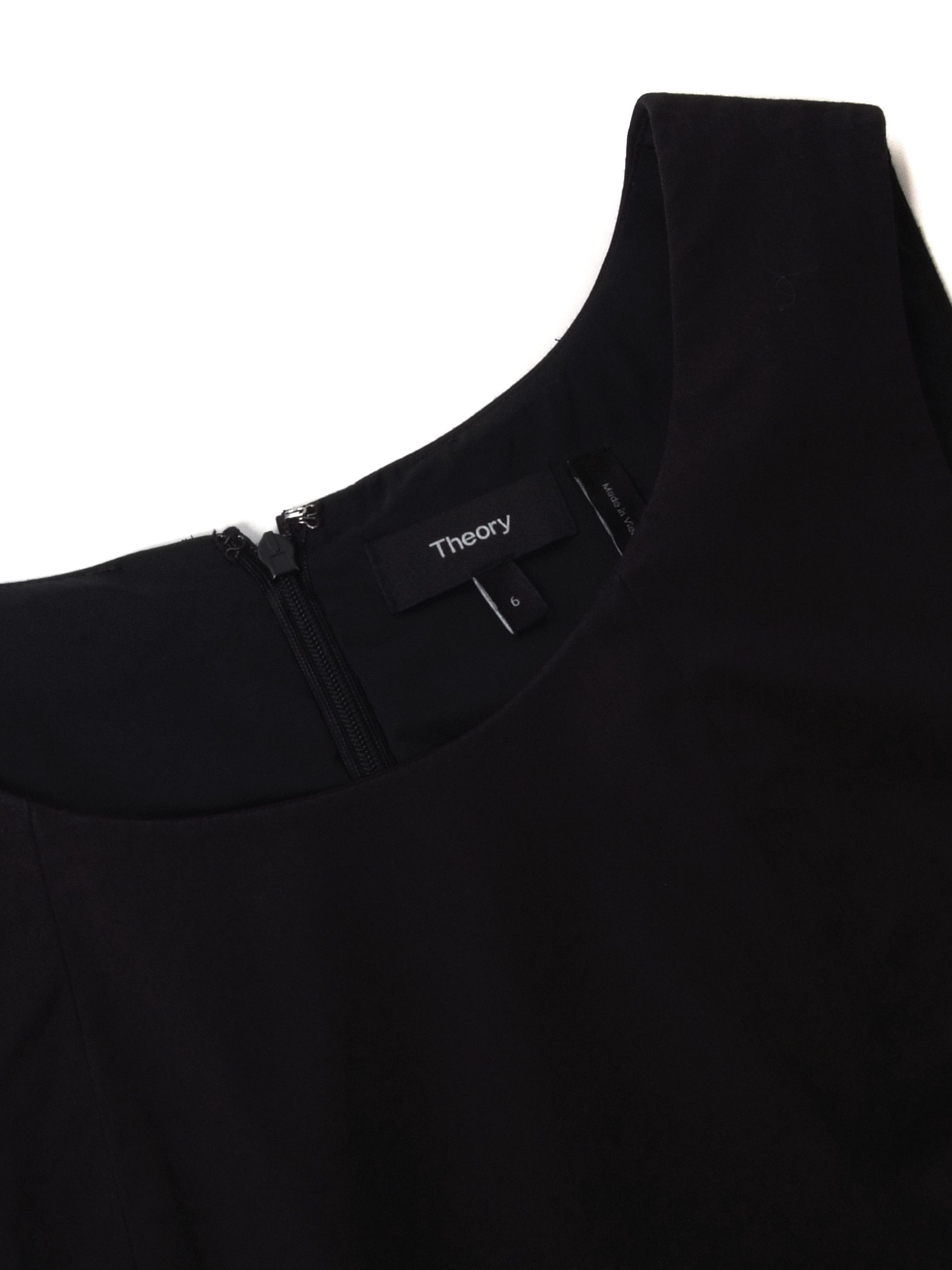 Helmut Lang Theory Black Fitted Sleeveless Mini Dress Sz 6 Size M / US 6-8 / IT 42-44 - 4 Thumbnail