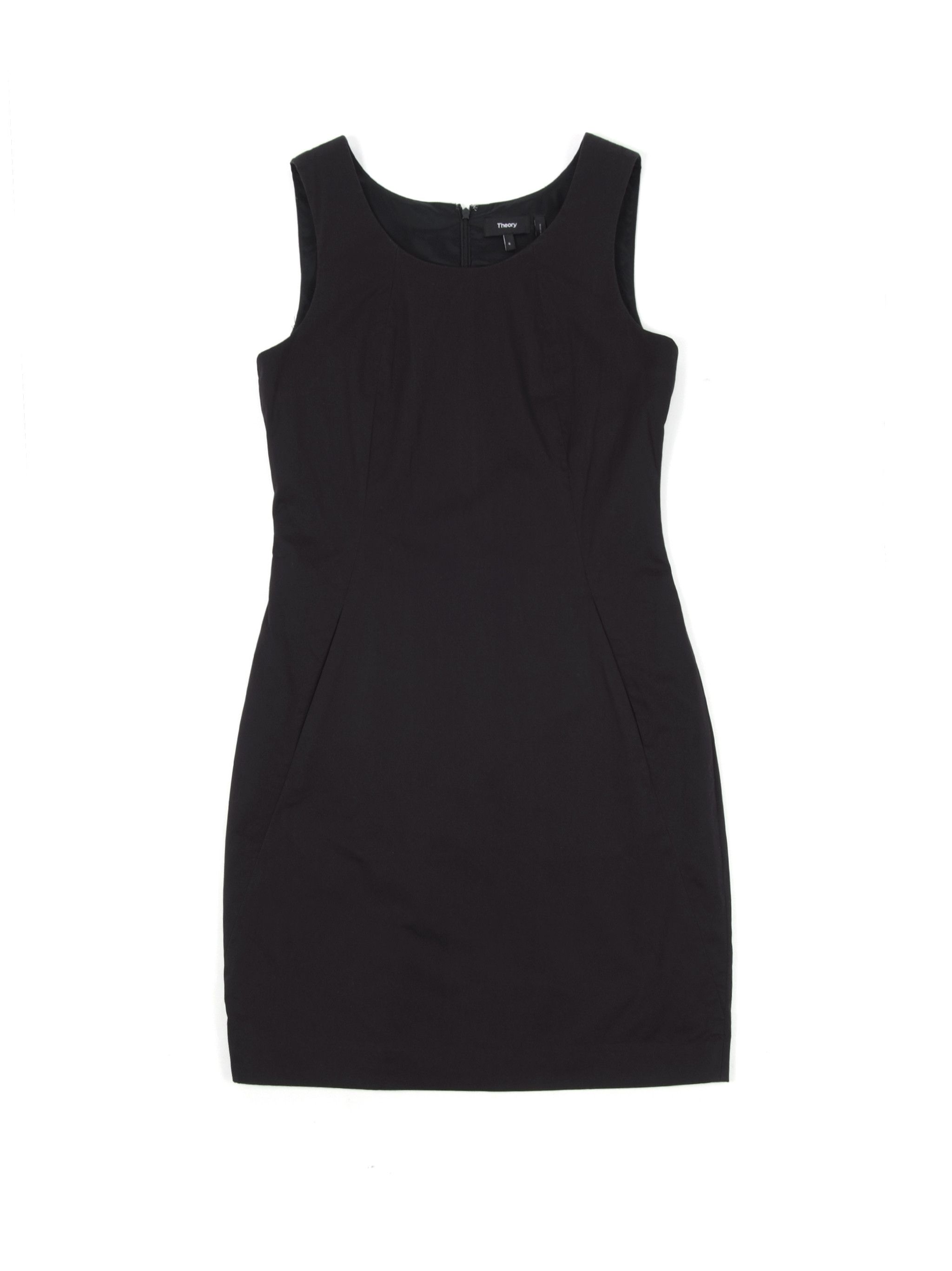 Helmut Lang Theory Black Fitted Sleeveless Mini Dress Sz 6 Size M / US 6-8 / IT 42-44 - 1 Thumbnail