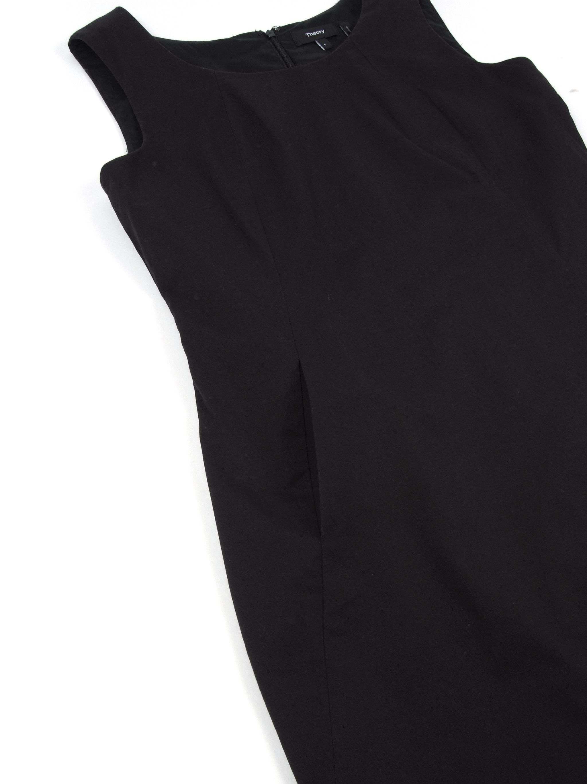 Helmut Lang Theory Black Fitted Sleeveless Mini Dress Sz 6 Size M / US 6-8 / IT 42-44 - 3 Thumbnail