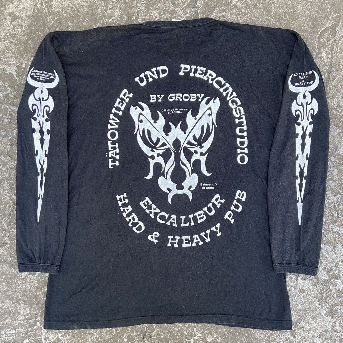 Vintage ARCHIVE 1980s TRIBAL TATTOO PROMO LONG SLEEVE - № 1149 Size US XL / EU 56 / 4 - 1 Thumbnail