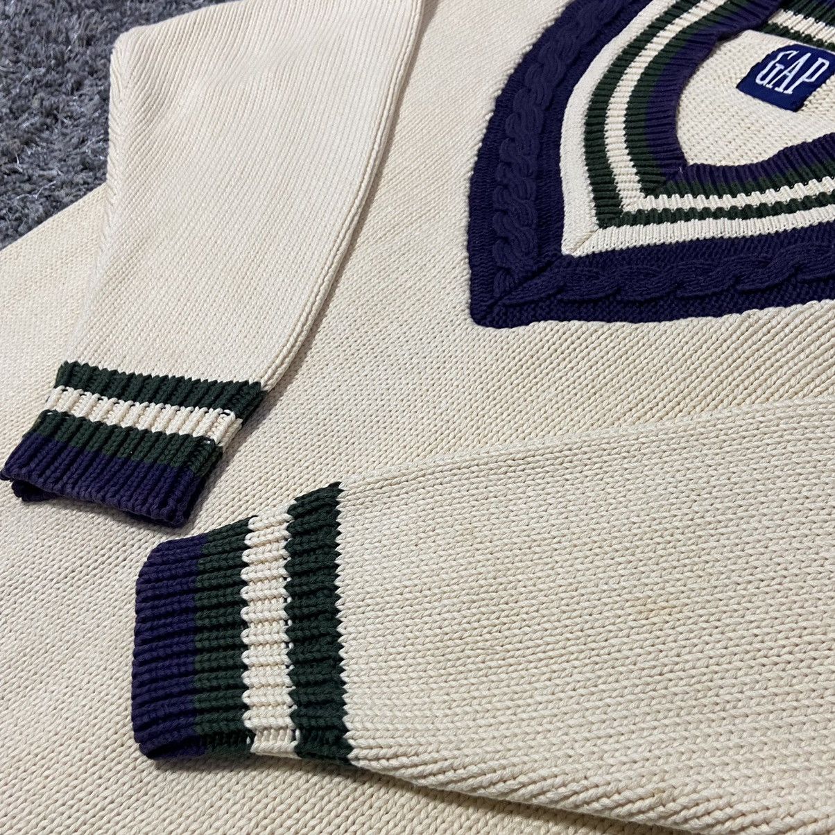 Gap GAP VINTAGE V-NECK OVERSIZED BOXY KNITTED SWEATER - № 1241 Size US M / EU 48-50 / 2 - 4 Thumbnail
