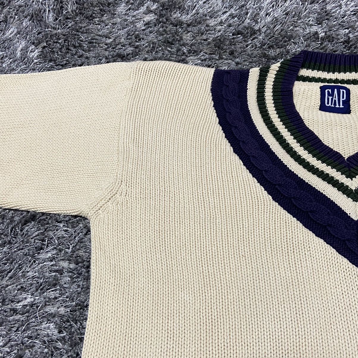 Gap GAP VINTAGE V-NECK OVERSIZED BOXY KNITTED SWEATER - № 1241 Size US M / EU 48-50 / 2 - 7 Thumbnail