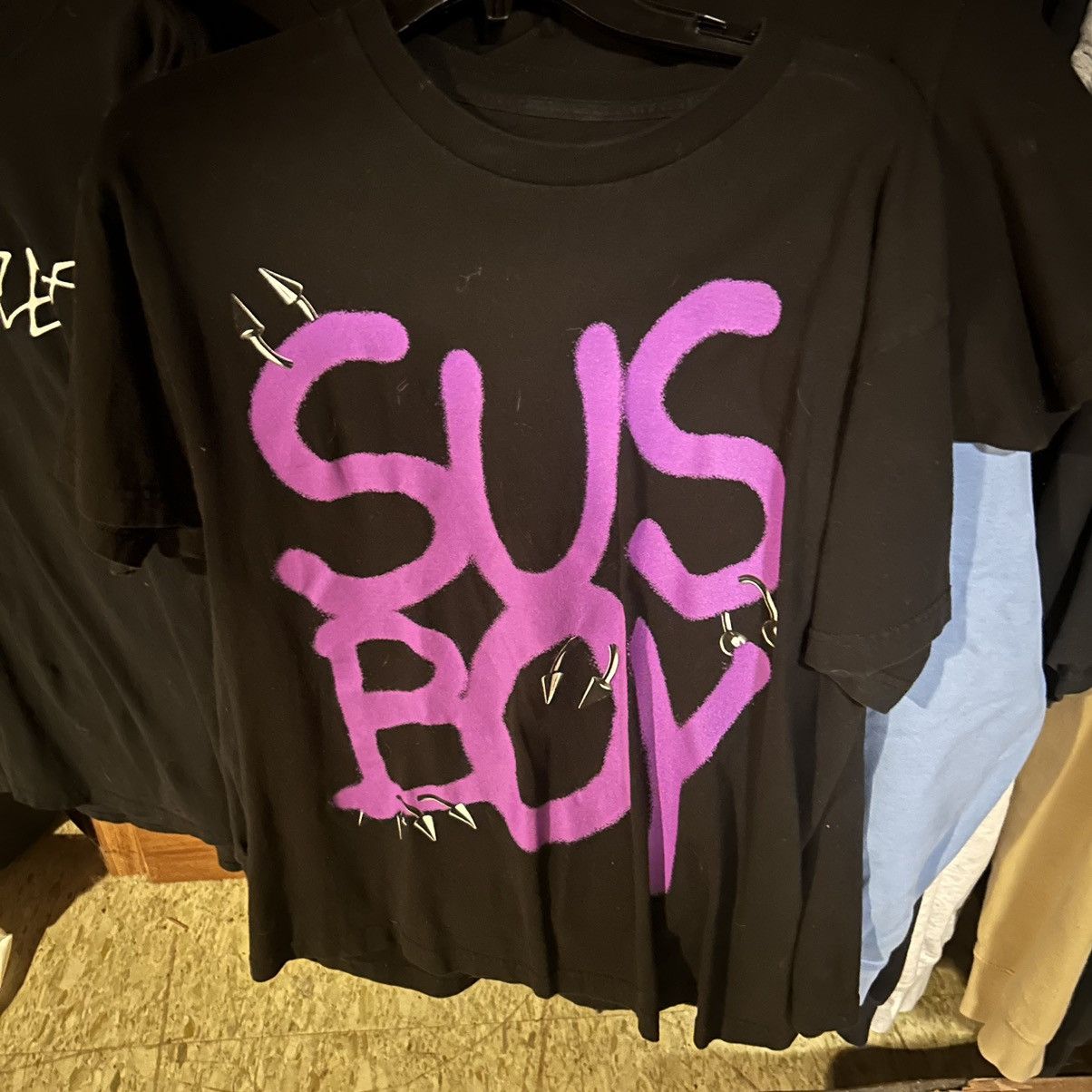 Lil Peep × Streetwear × Sus Boy Sus Boy Devil Demon Emoji Tee | Grailed