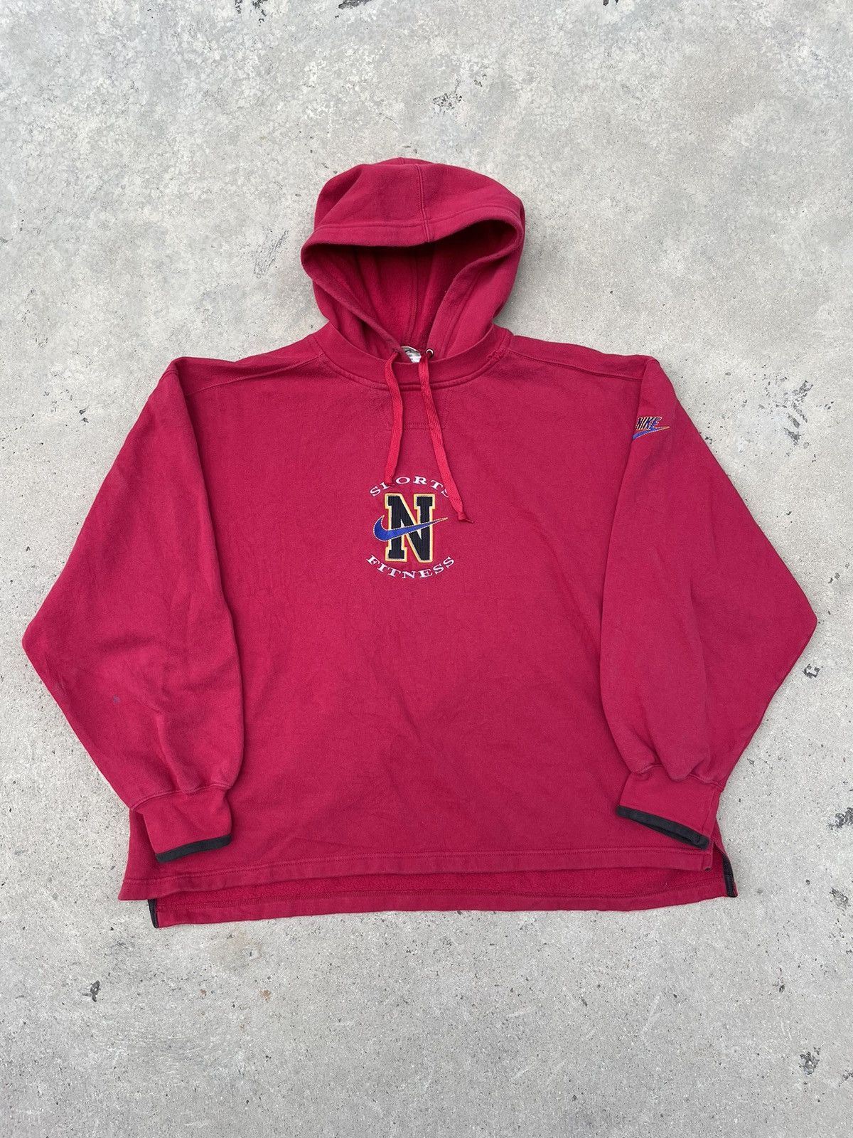Vintage Nike Center Swoosh Sports Fitness hoodie
