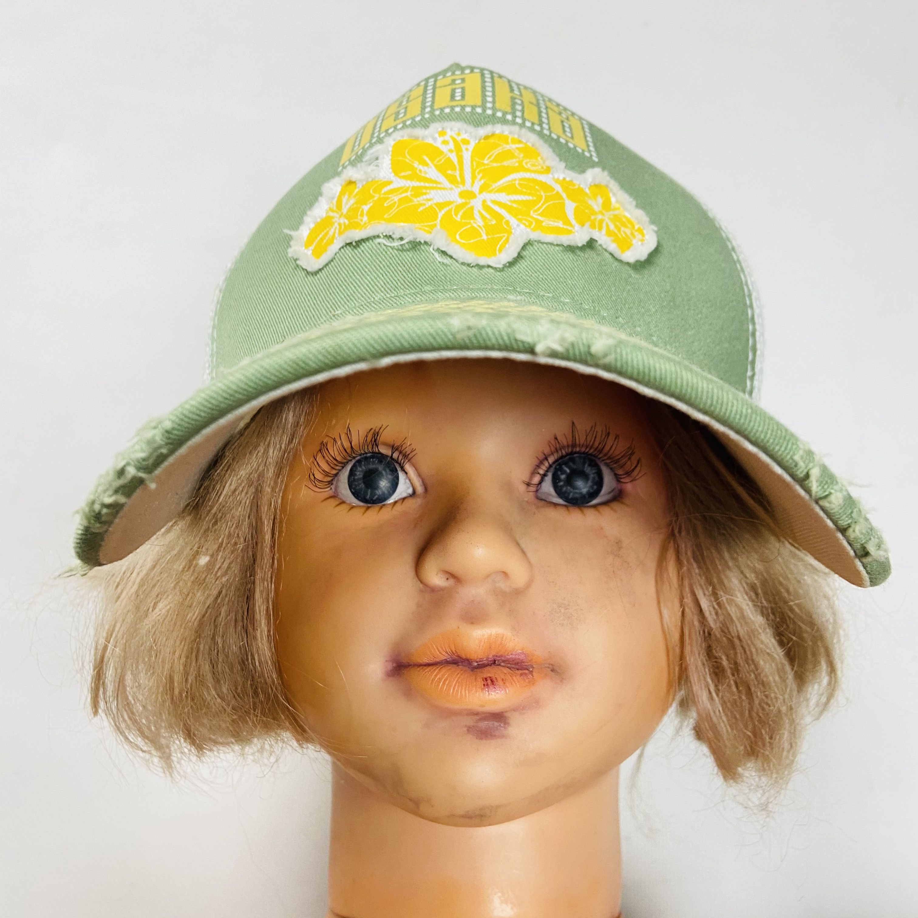 Japanese Brand Y2K KAPITAL STYLE OSAKA JAPAN DISTRESSED TRACKER CAP № 4168 Size ONE SIZE - 10 Thumbnail