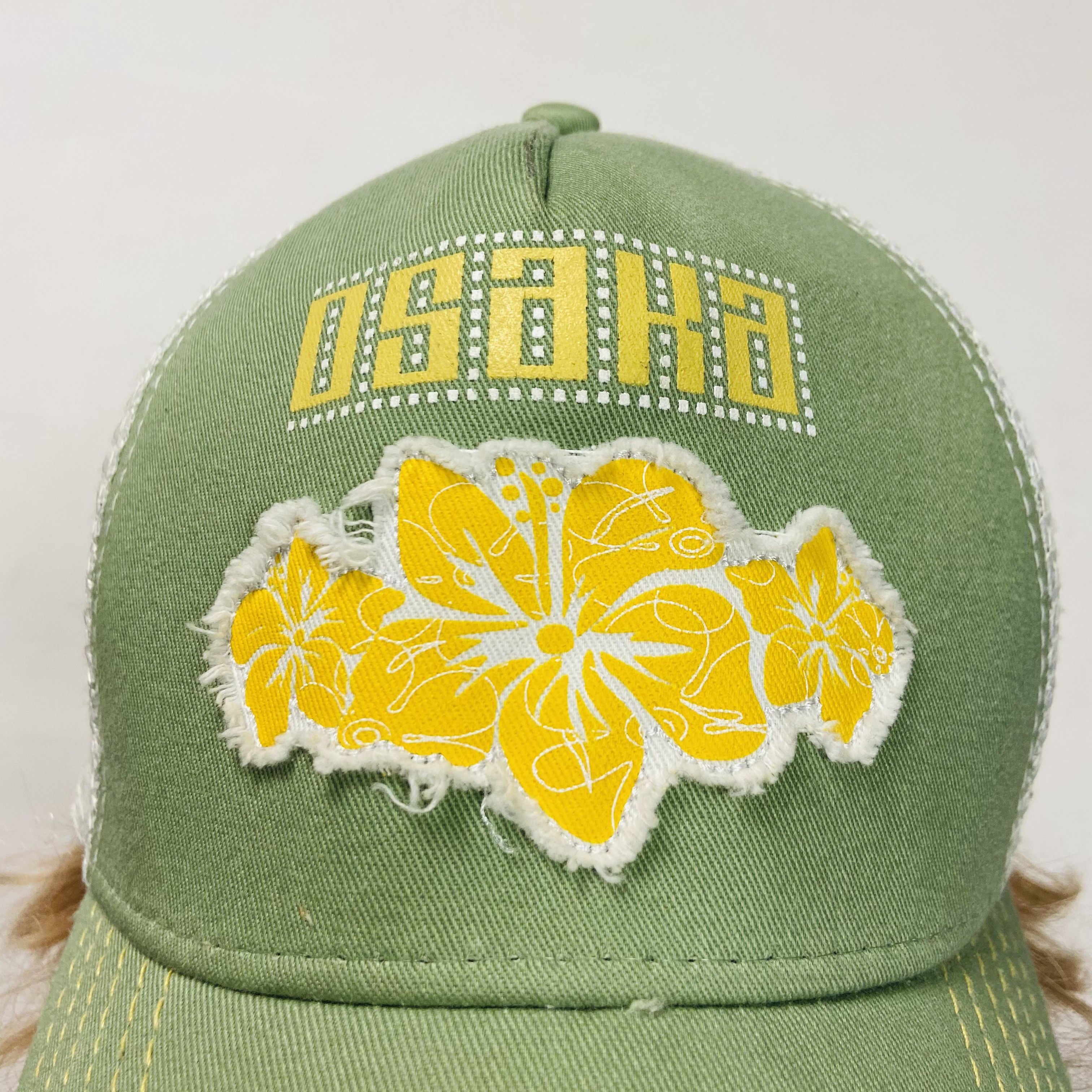 Japanese Brand Y2K KAPITAL STYLE OSAKA JAPAN DISTRESSED TRACKER CAP № 4168 Size ONE SIZE - 4 Thumbnail