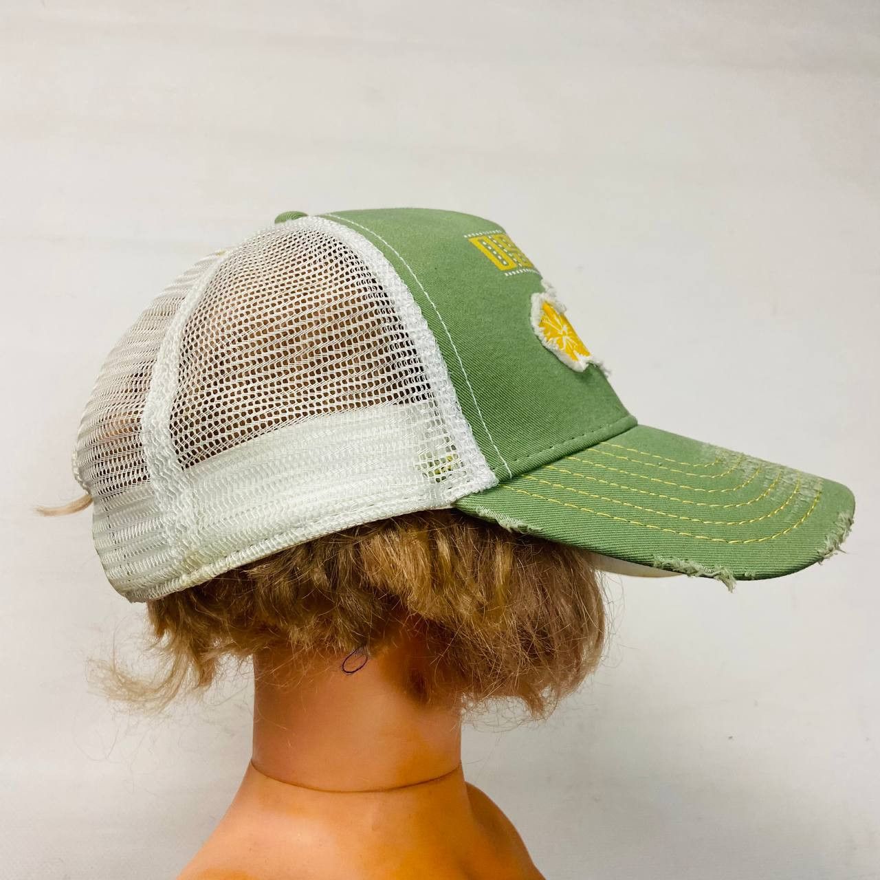 Japanese Brand Y2K KAPITAL STYLE OSAKA JAPAN DISTRESSED TRACKER CAP № 4168 Size ONE SIZE - 6 Thumbnail